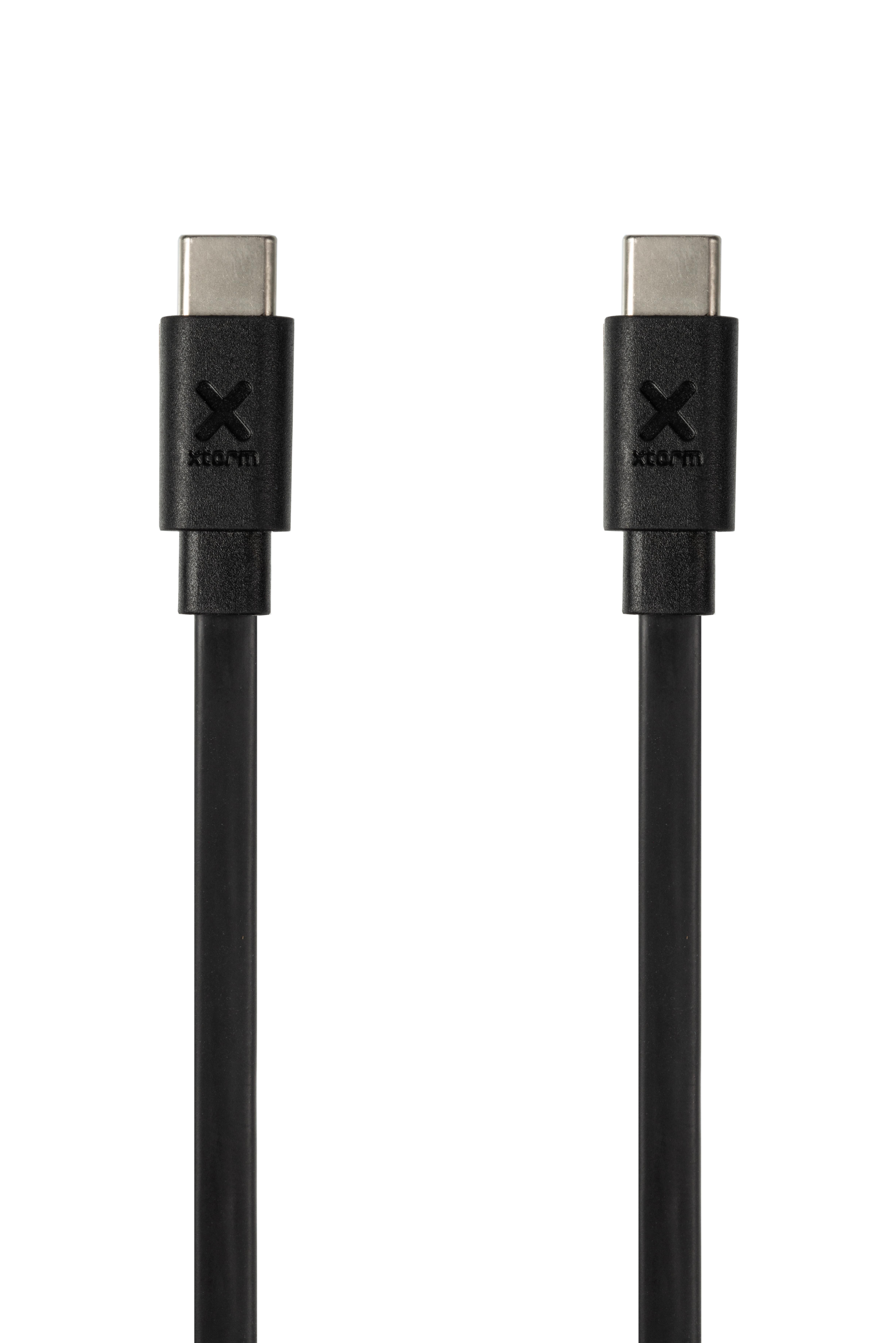 Flat USB-C PD cable (1m) Black