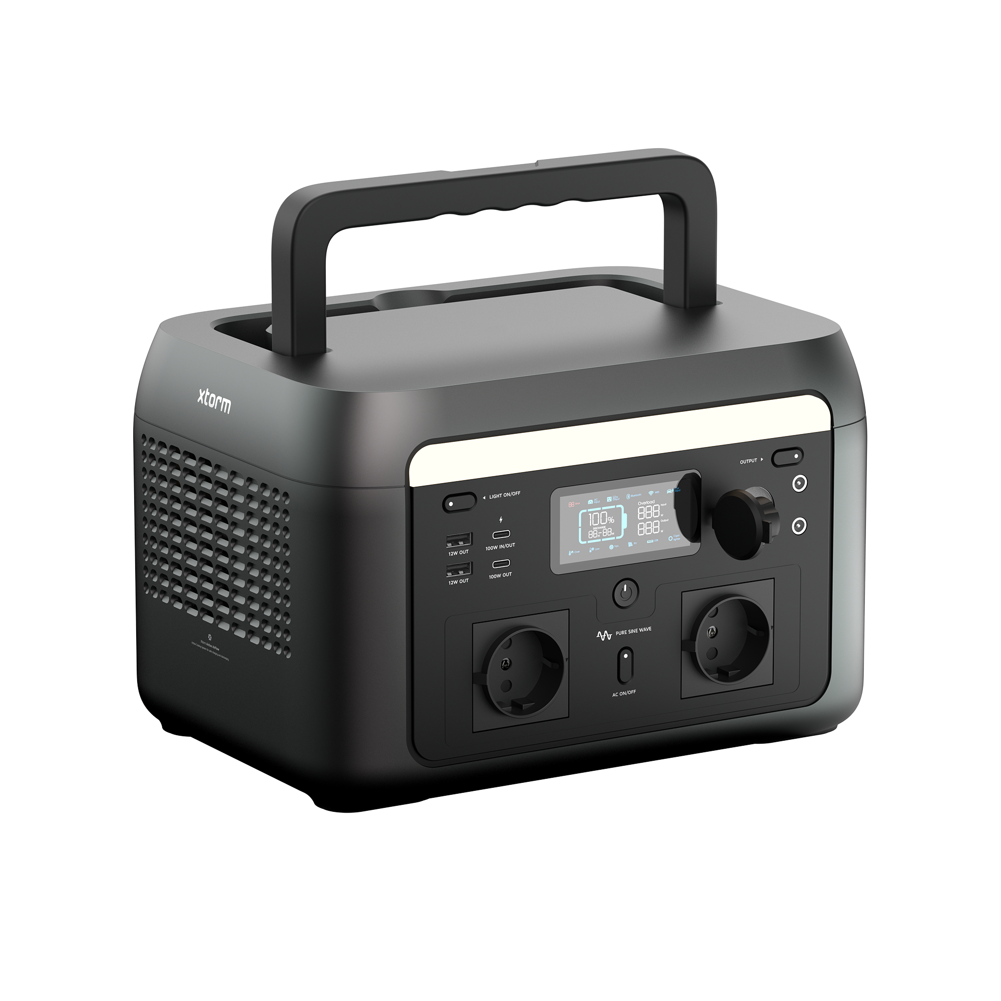 Xtorm Portable Power Station 600W - Geschikt voor Onderweg en Noodgevallen - Krachtige Draagbare Accu voor Elektronica en Apparatuur