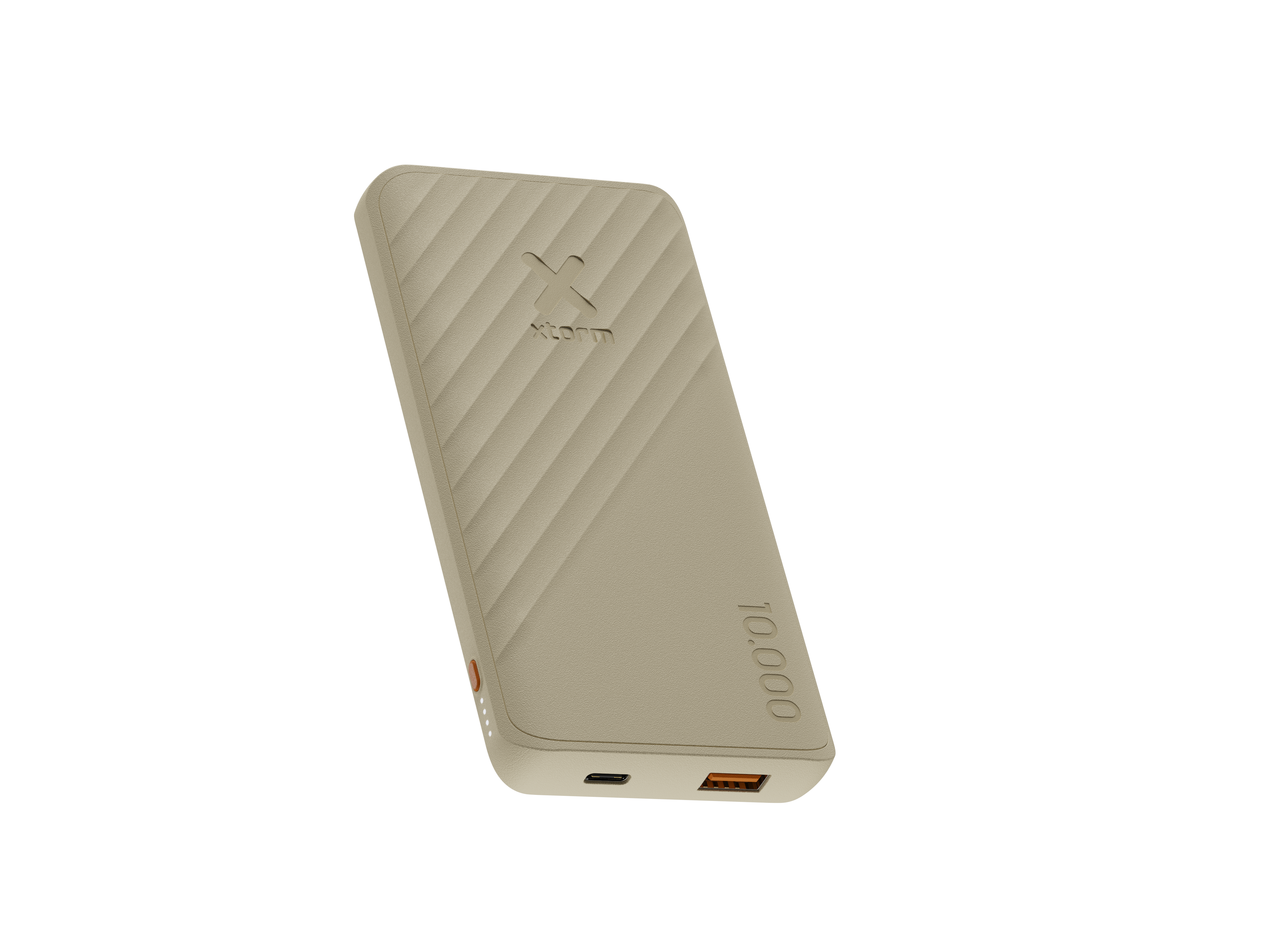 Xtorm Go2 Powerbank - 10.000 mAh - 1x USB-A, 1x USB-C - Krachtige powerbank - Snelle oplader - Clay