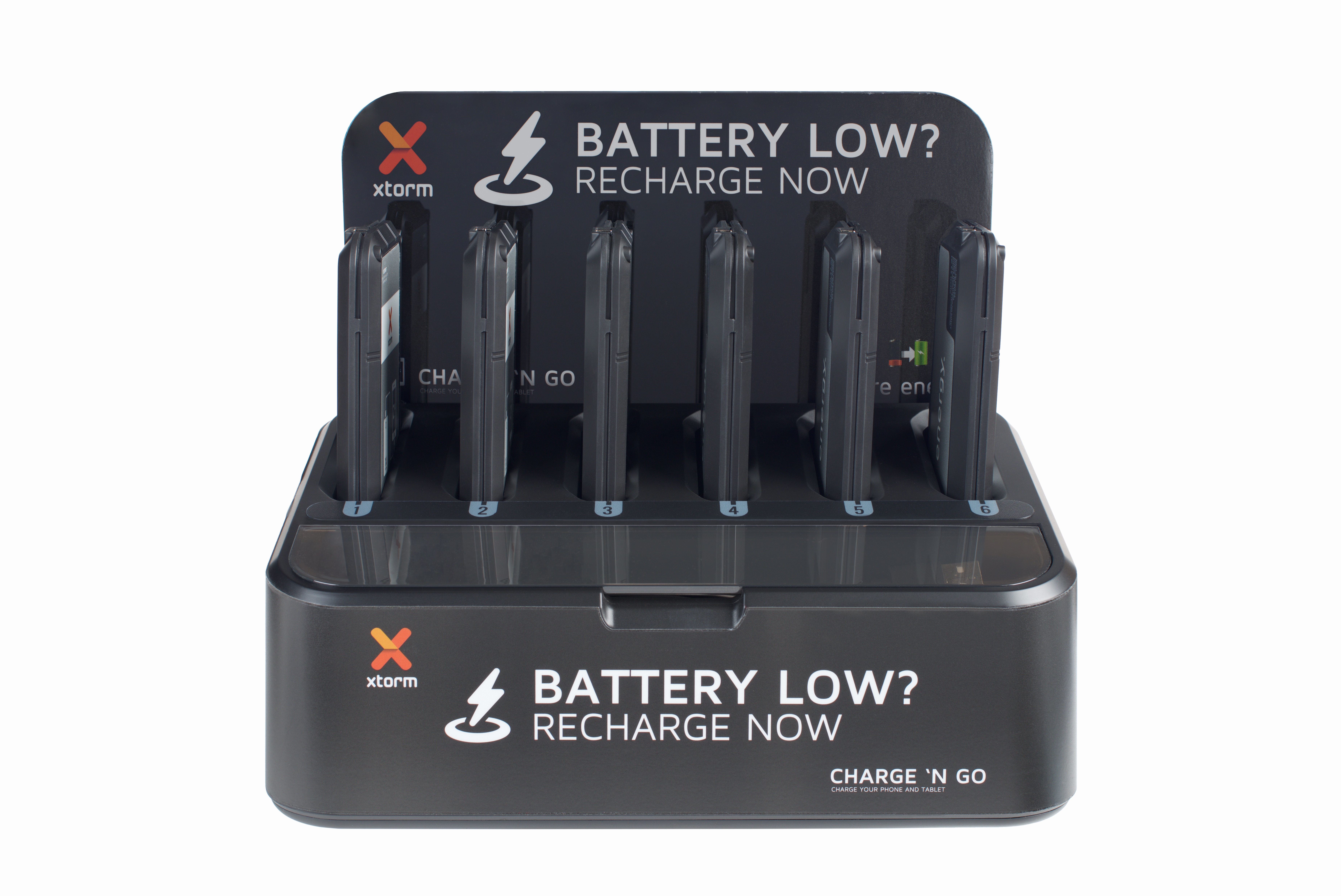 xtorm Business BU100 CHARGE N GO 6 - Power bank charging station + power bank 6 x 5000 mAh - 1.5 A