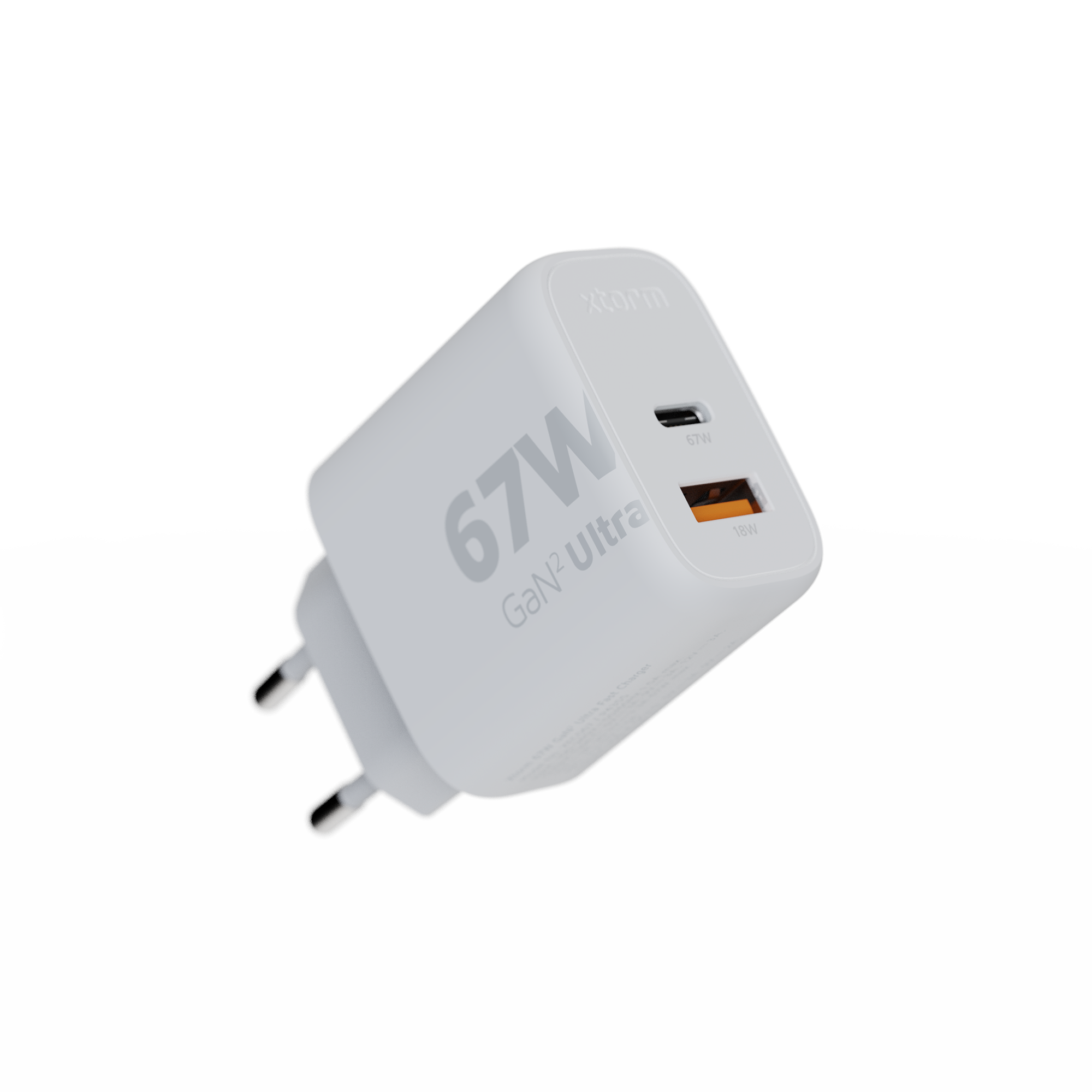 Xtorm 67W GaN2 Ultra Thuislader - USB-C en USB-A - Wit