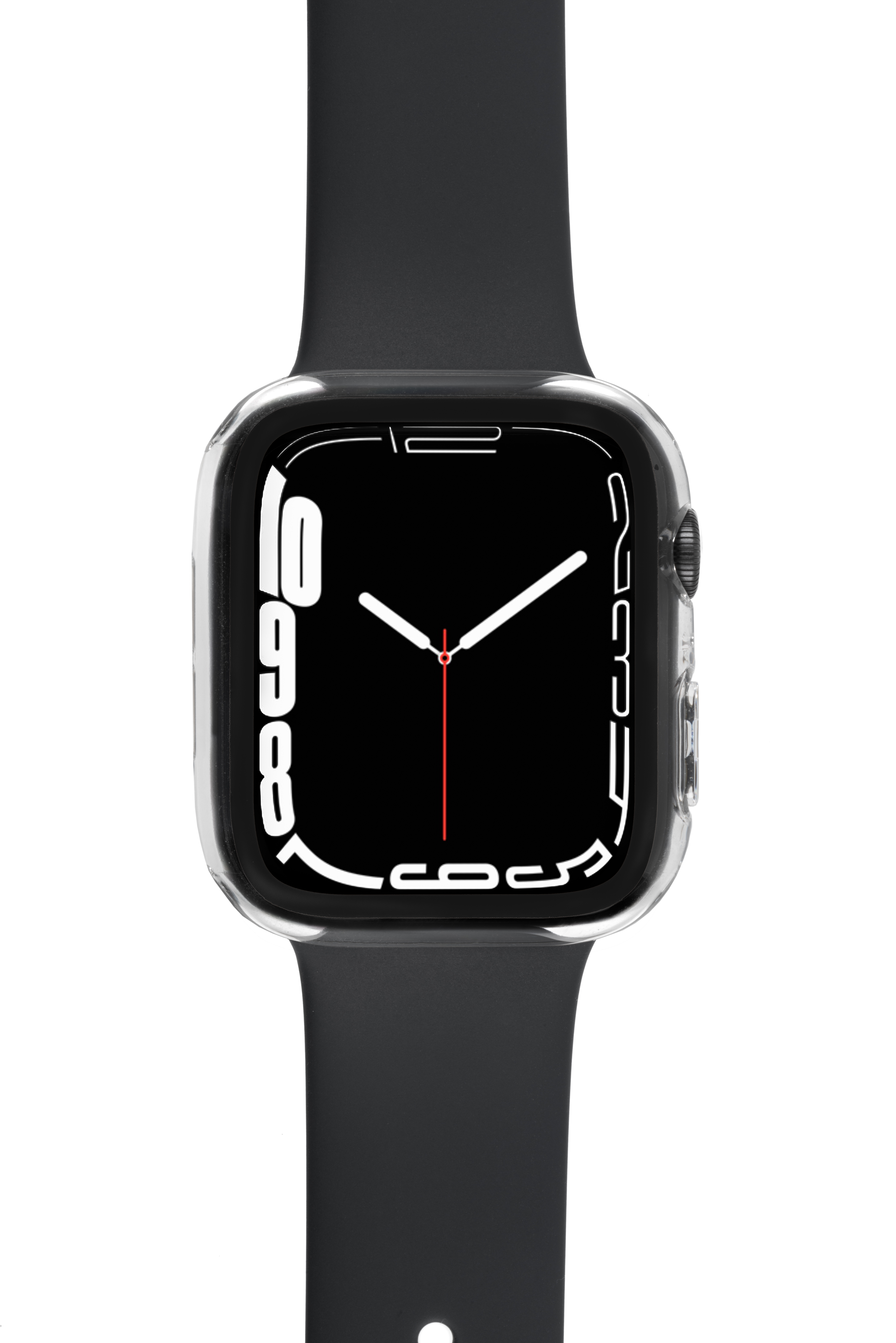 Gecko Covers Apple Watch 7/8 Full Body Case + Screenprotector 45mm - Zwart
