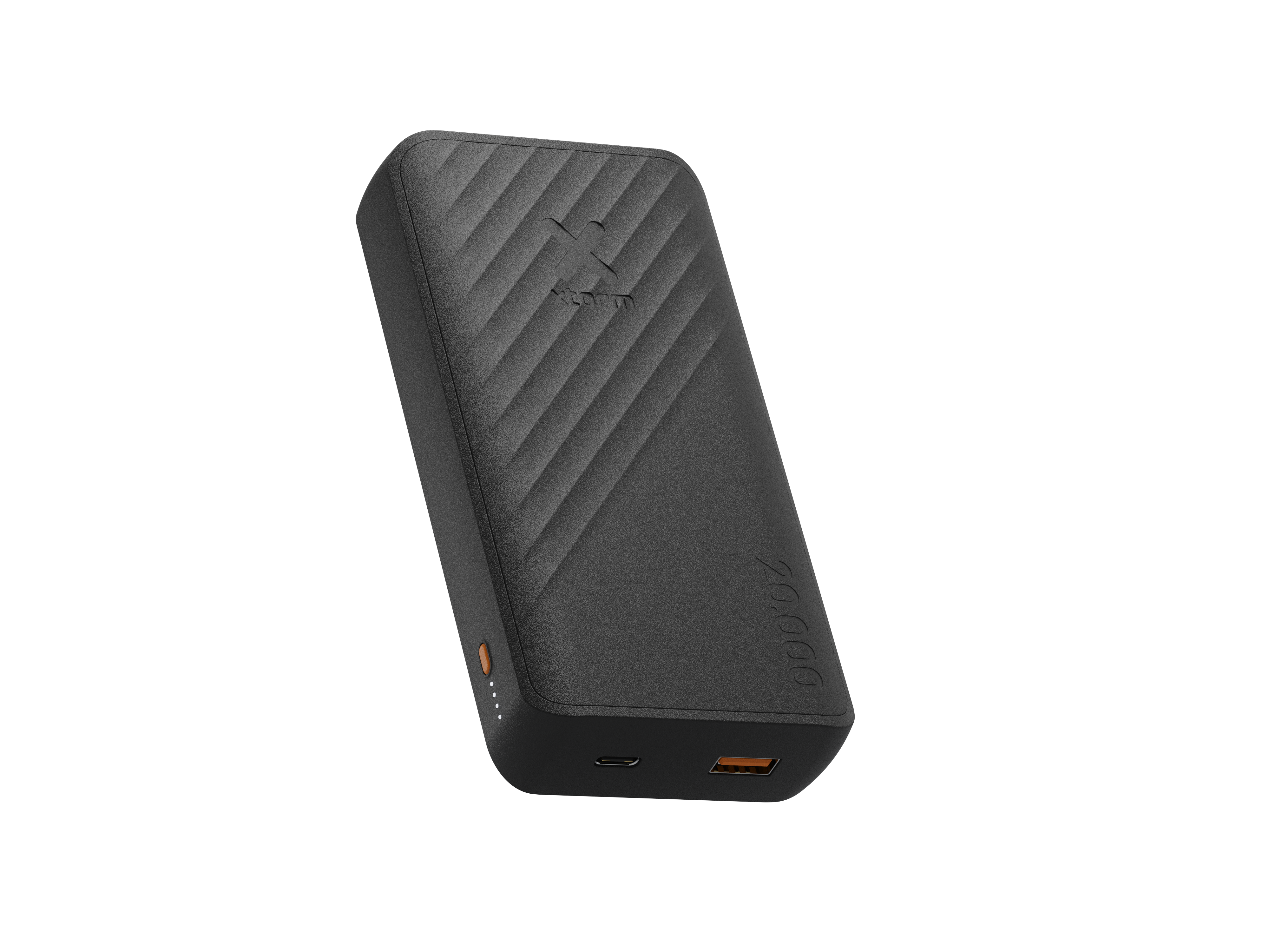 Xtorm Go2 Powerbank - 20.000 mAh - 1x USB-A - 1x USB-C - Krachtige powerbank - Draagbare accu - Charcoal Black