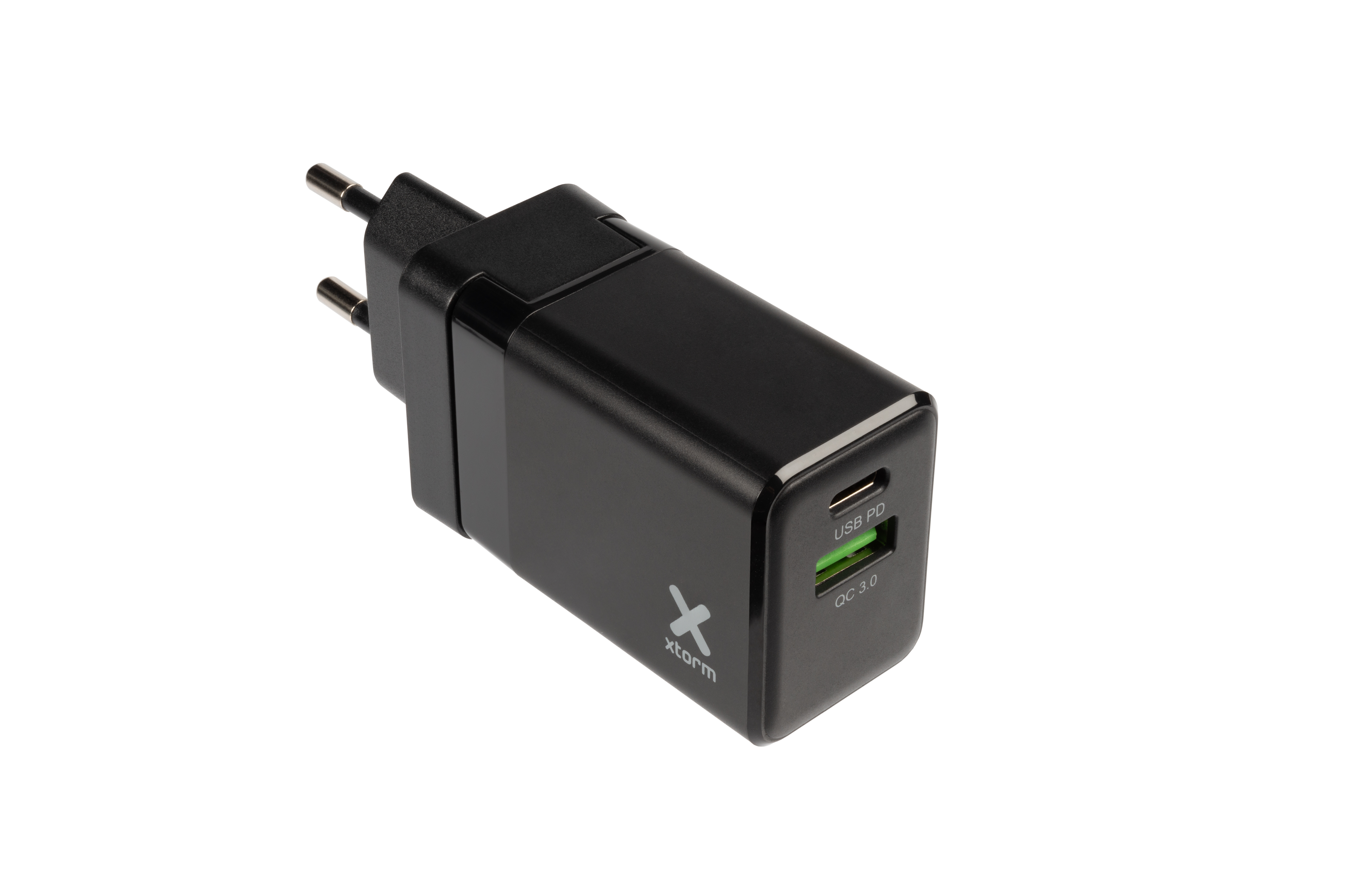 Xtorm Volt Travel Fast Charger Power Delivery met Lightning kabel - 20W - Zwart