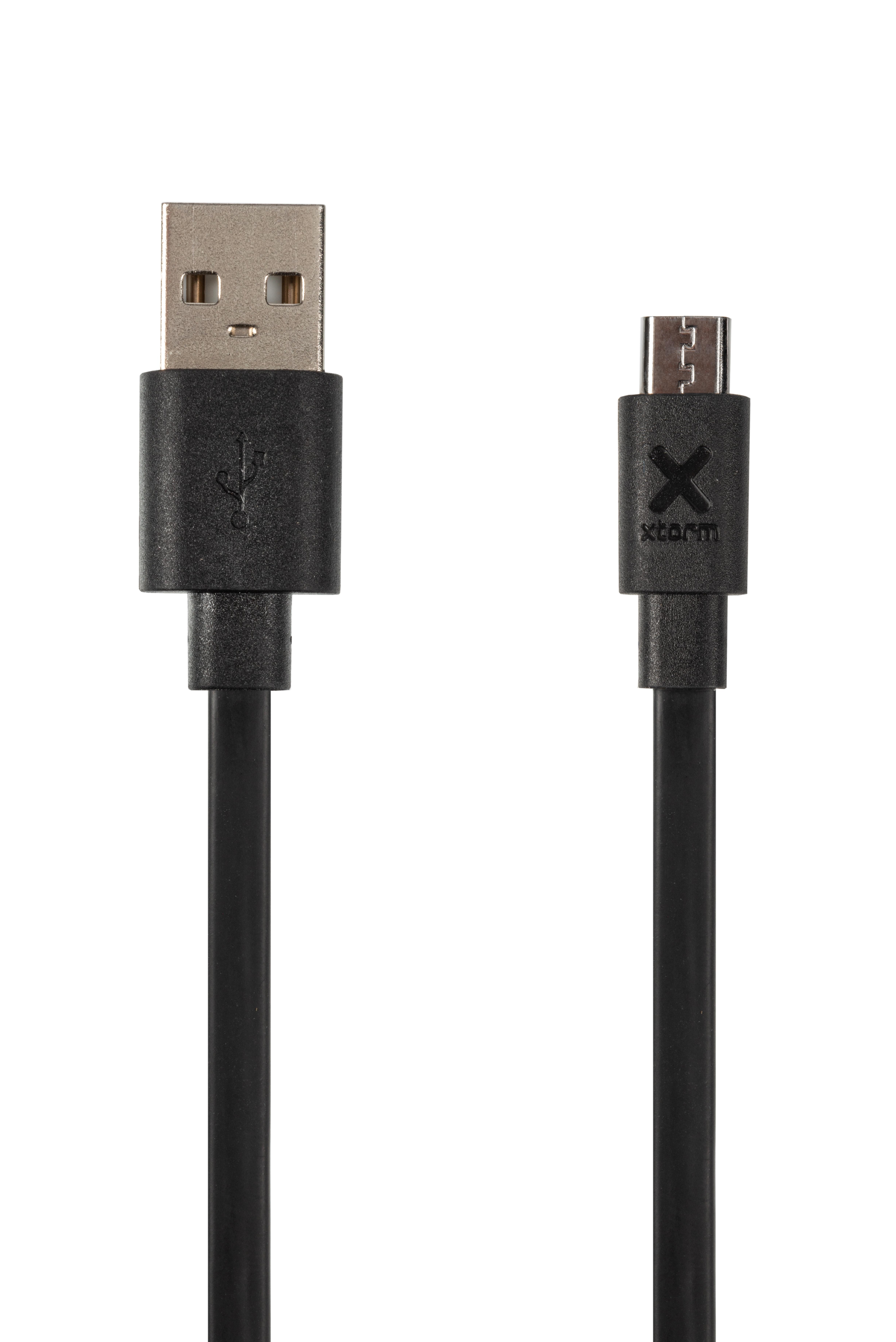Xtorm Flat USB to Micro USB cable (1m) Black - Overig (8718182274660)