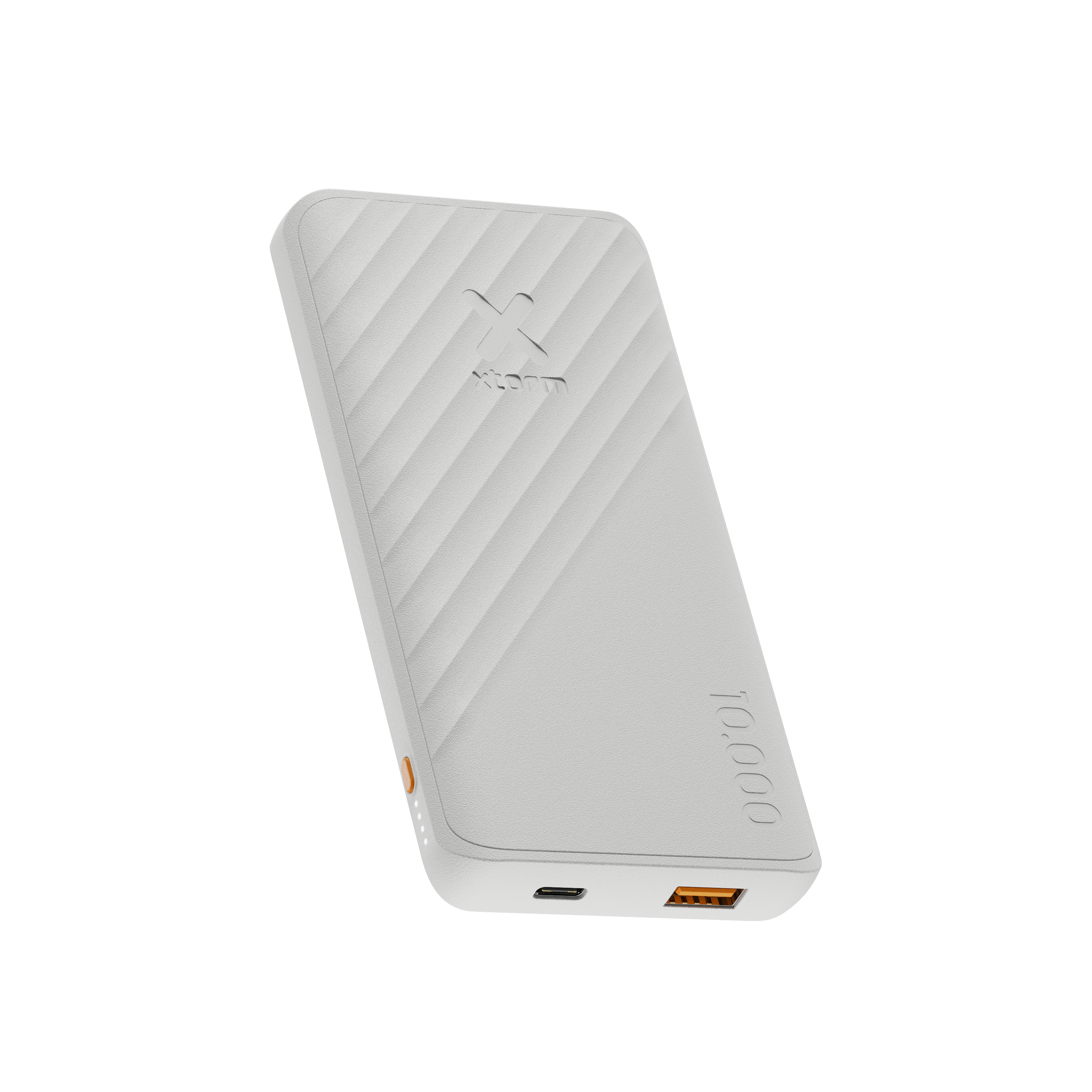 Xtorm Go2 Powerbank - 10.000 mAh - 1x USB-A, 1x USB-C - Krachtige powerbank - Snelle oplader - Ash White