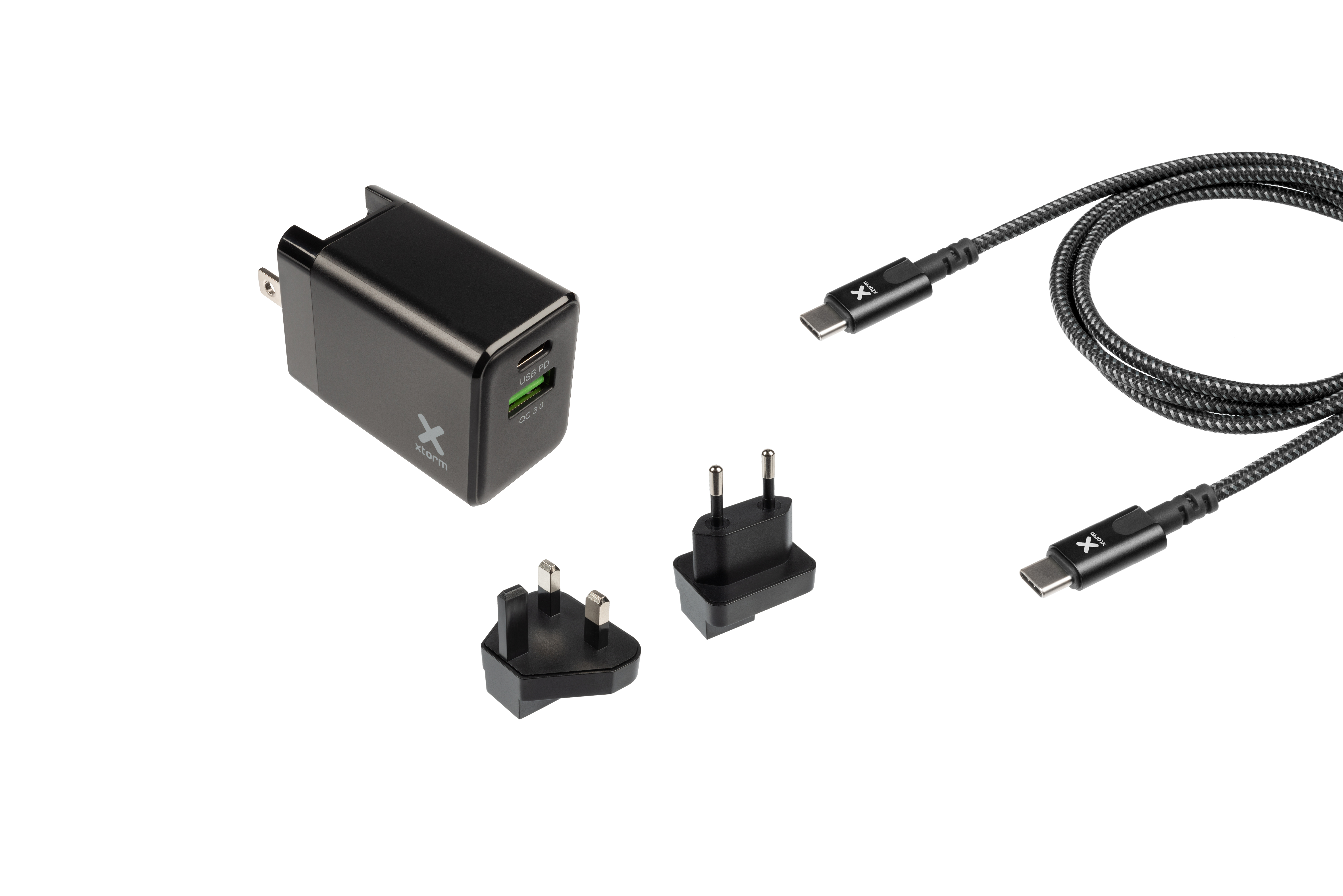 Xtorm Volt Travel Fast Charge-bundel (Power Delivery) - 30W - Zwart
