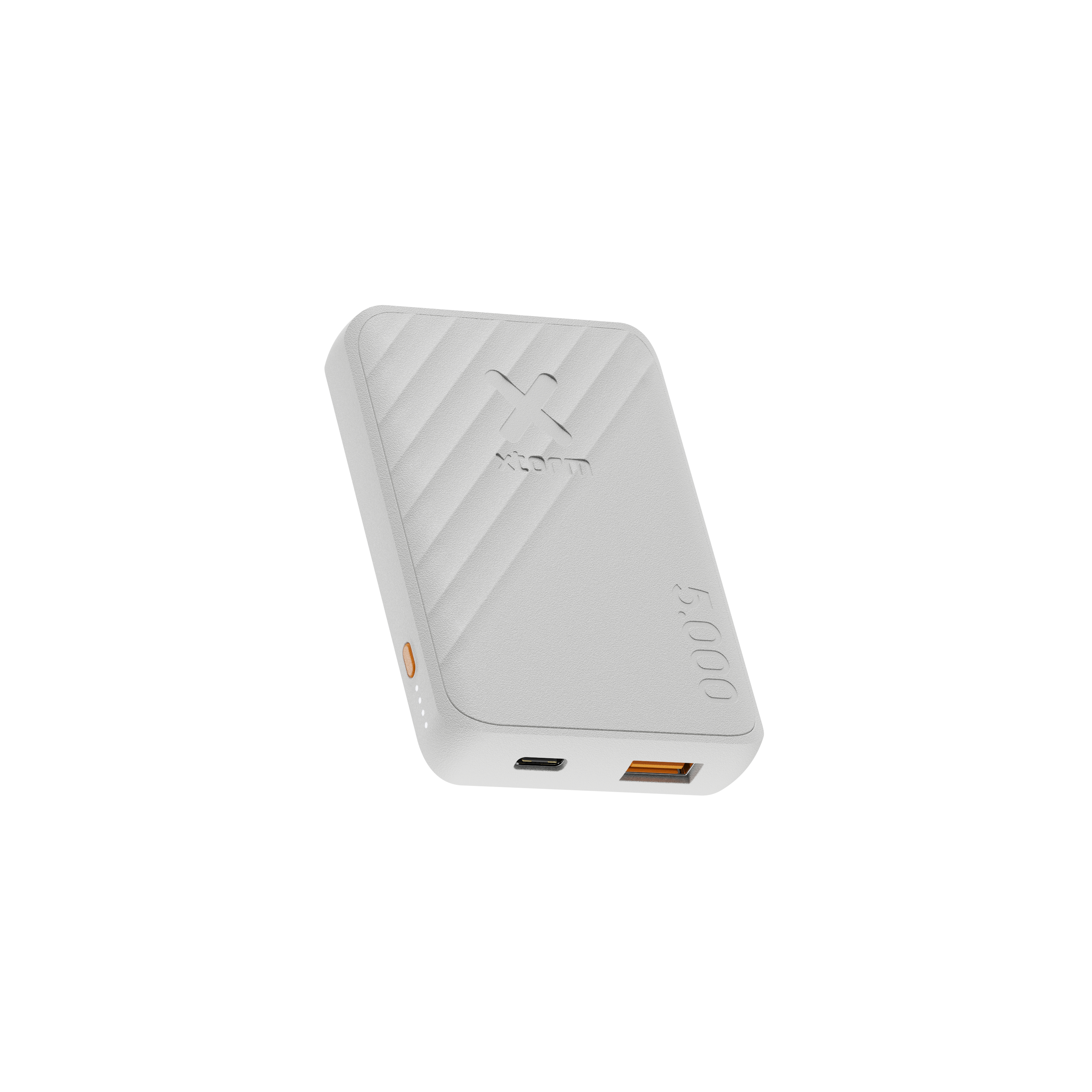 Xtorm Go2 Powerbank - 5.000 mAh - Dubbele poorten - Krachtige powerbank - Duurzame technologie - Ash White