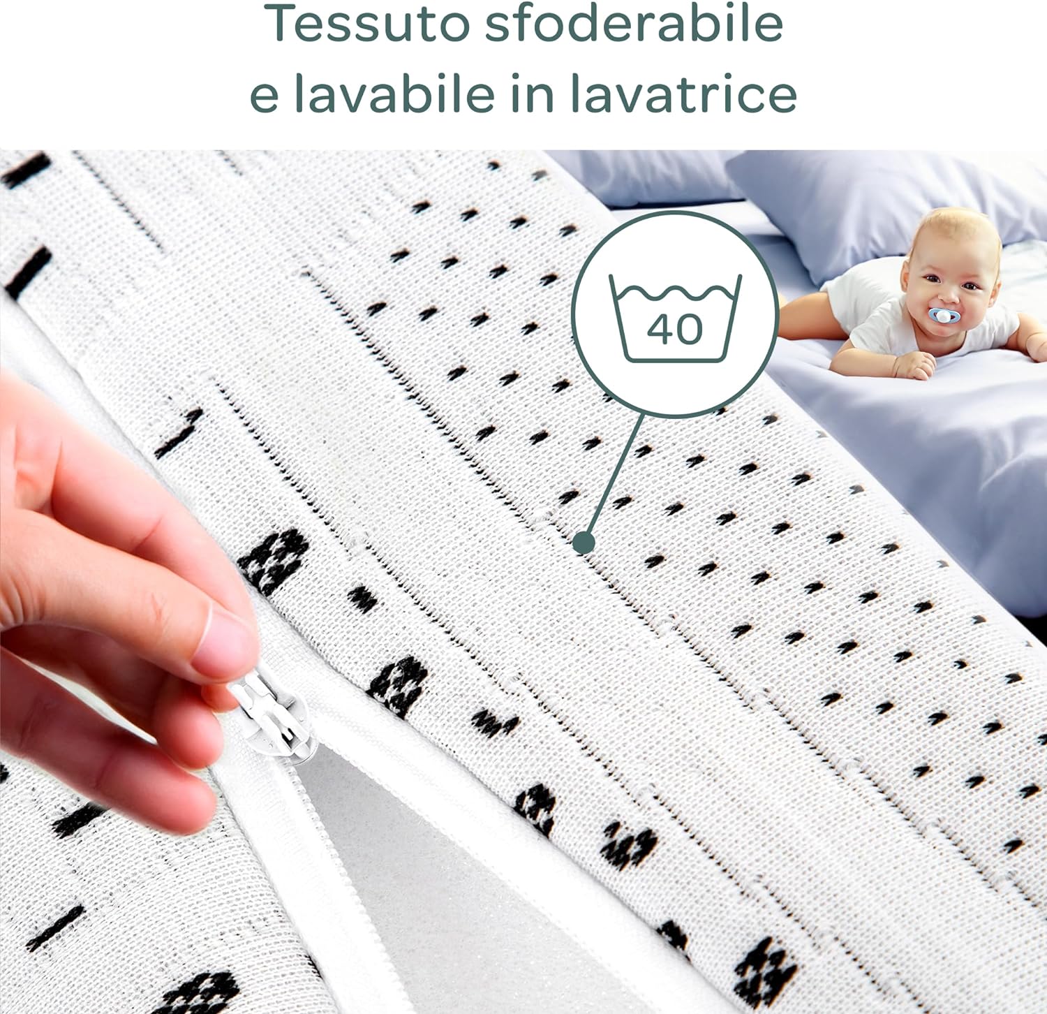 Materasso per Culla e Lettino Bambino OEKO-TEX Bolle - Artigianato Italiano - Foto 44 di 50