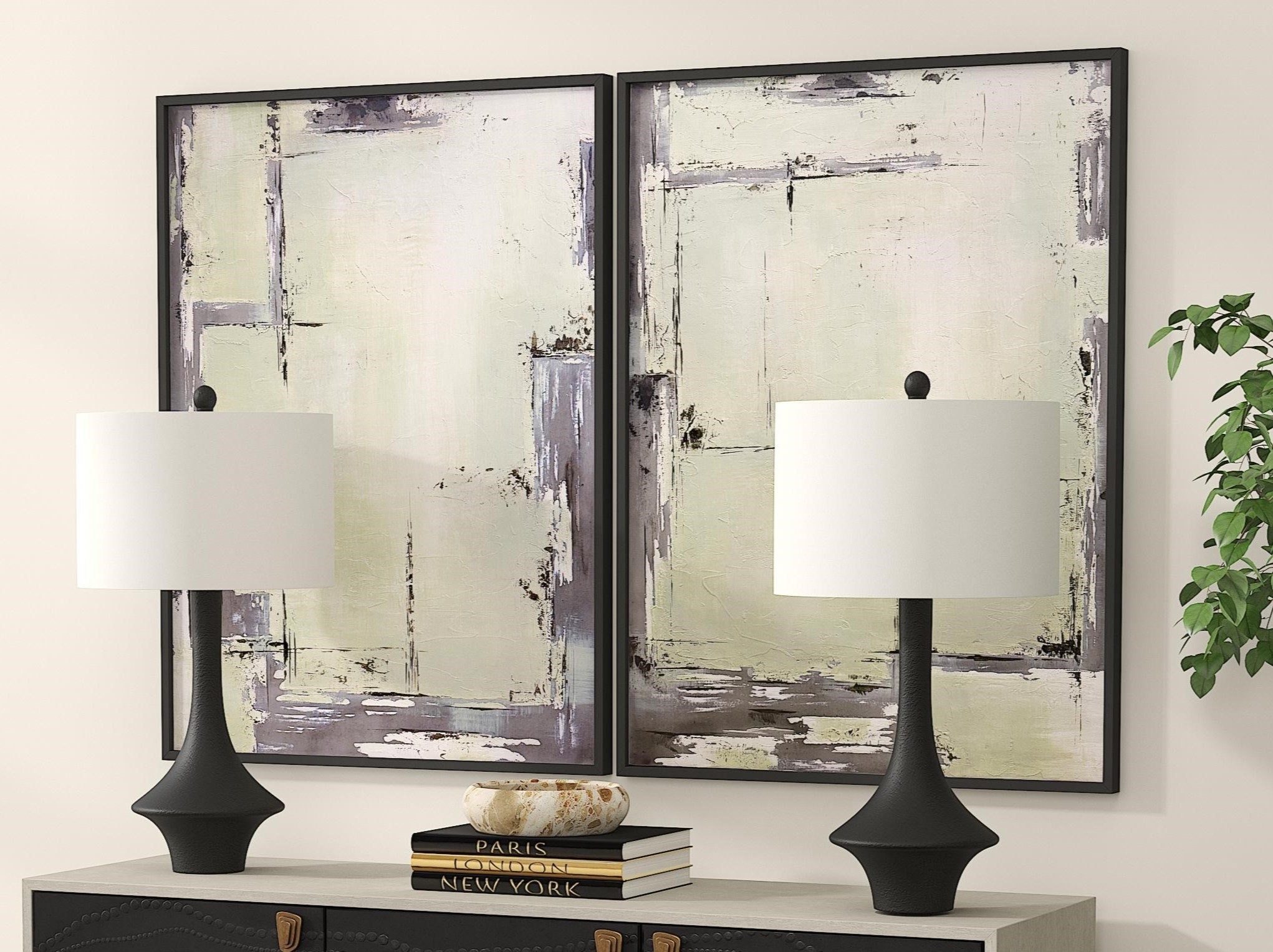 Sherwood Gates Framed Canvas s/2