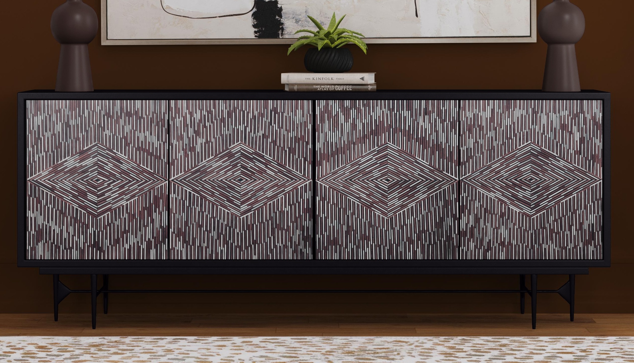Andreas Four Door Cabinet