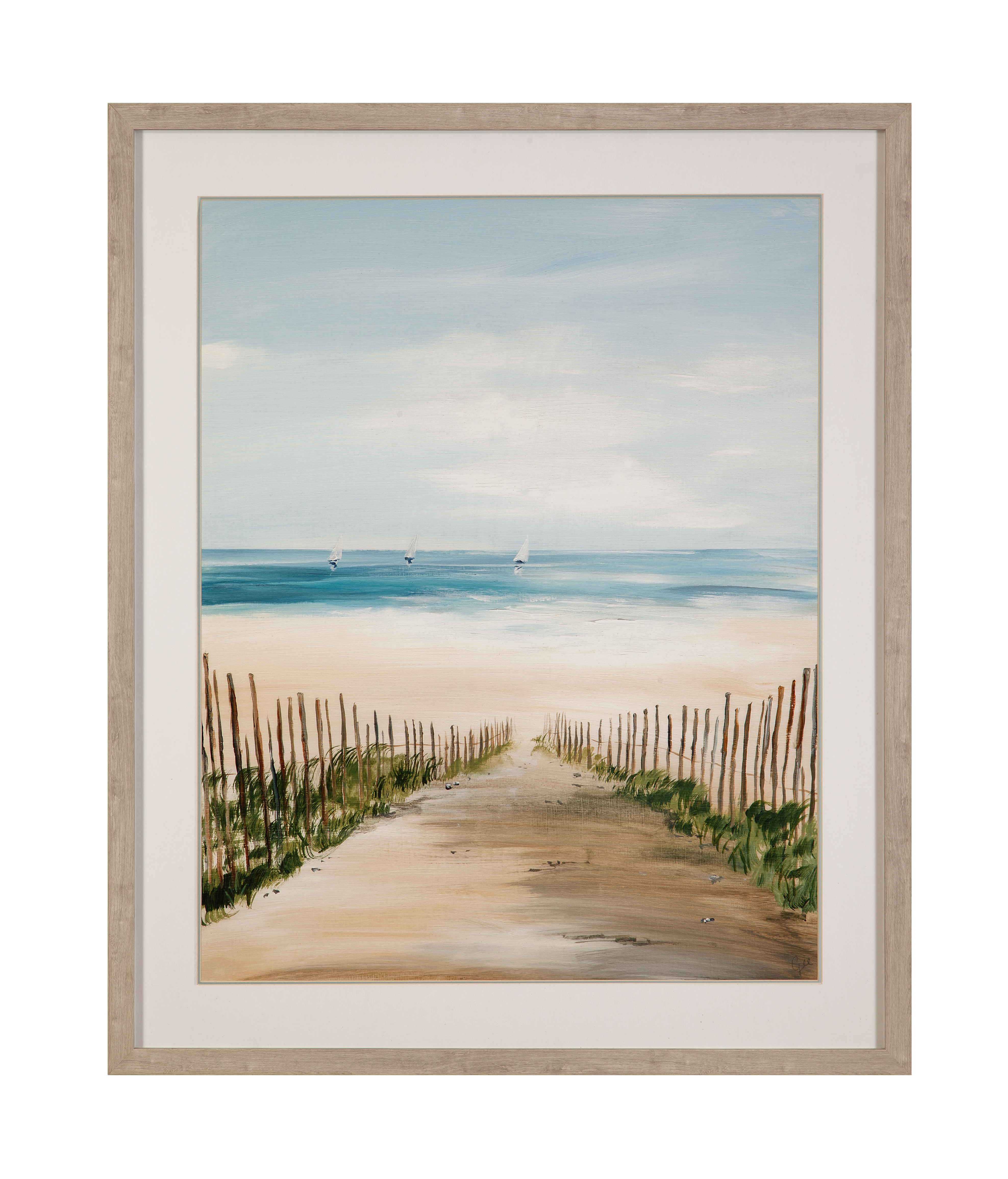 Beach Path Framed Print