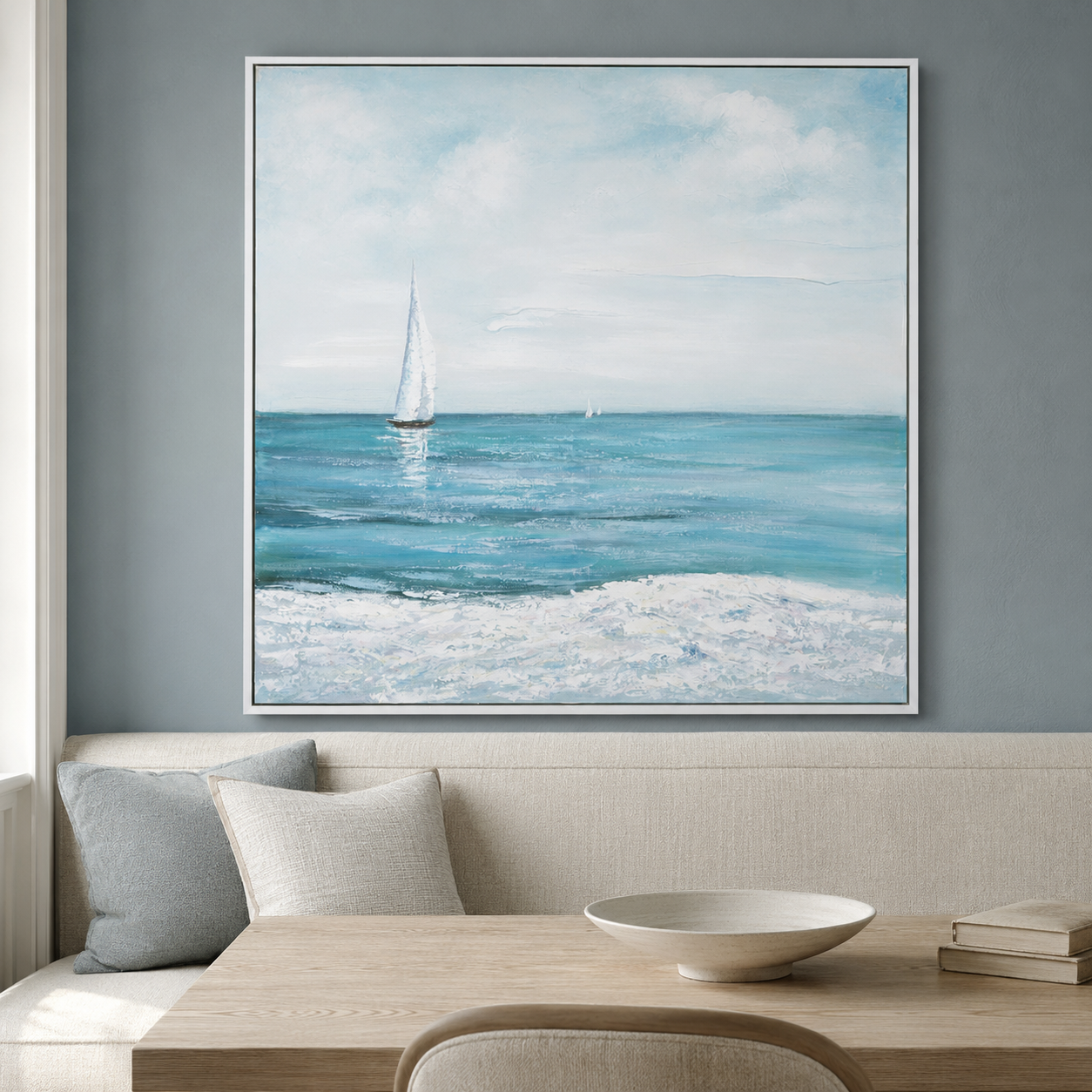 Drifting Framed Canvas