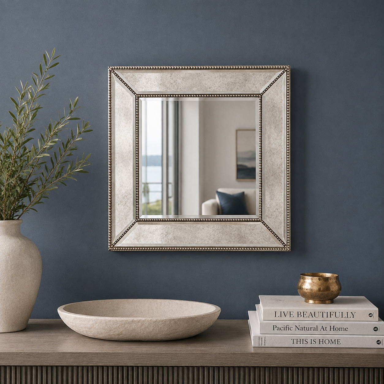 Beaded Wall Mirror