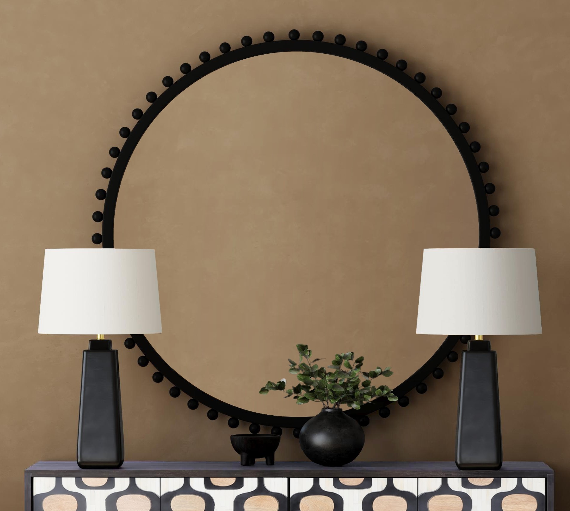 Irinia Wall Mirror - Black