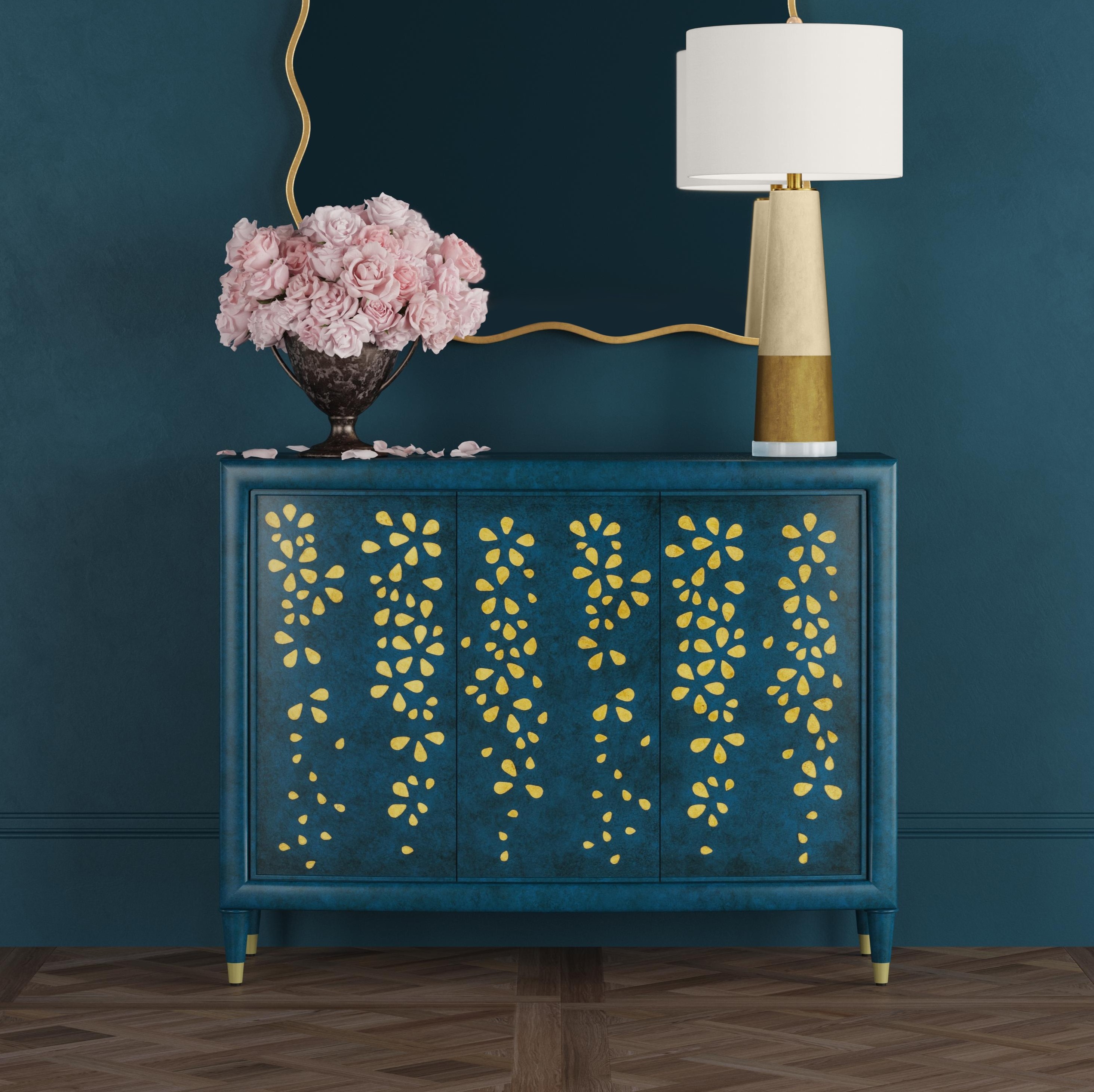 Argento Three Door Cabinet