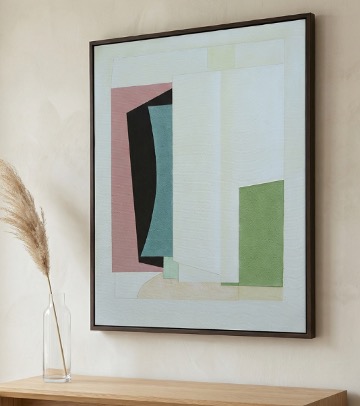 Geometric Harmony Framed Canvas