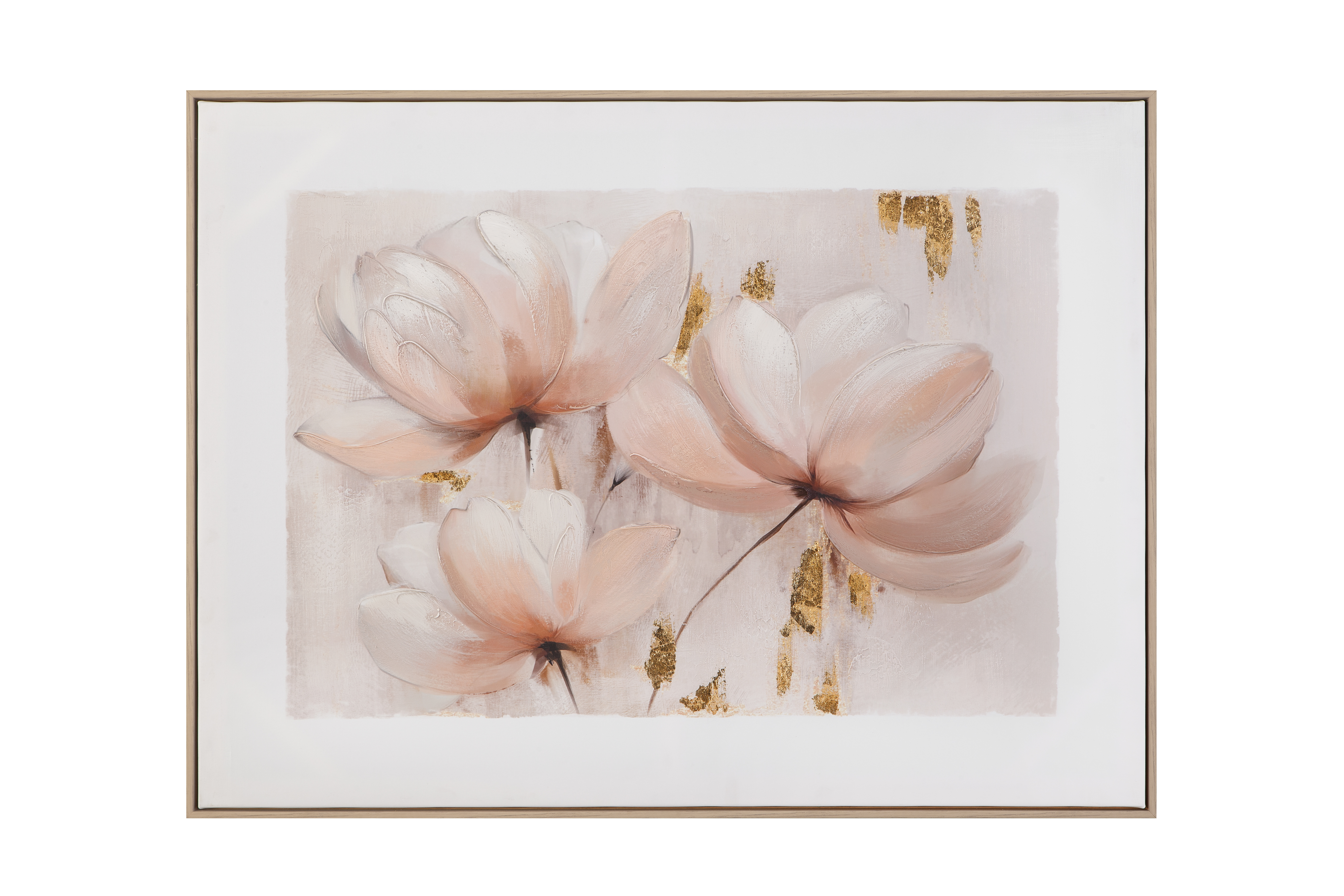 Blush Magnolia I Framed Canvas