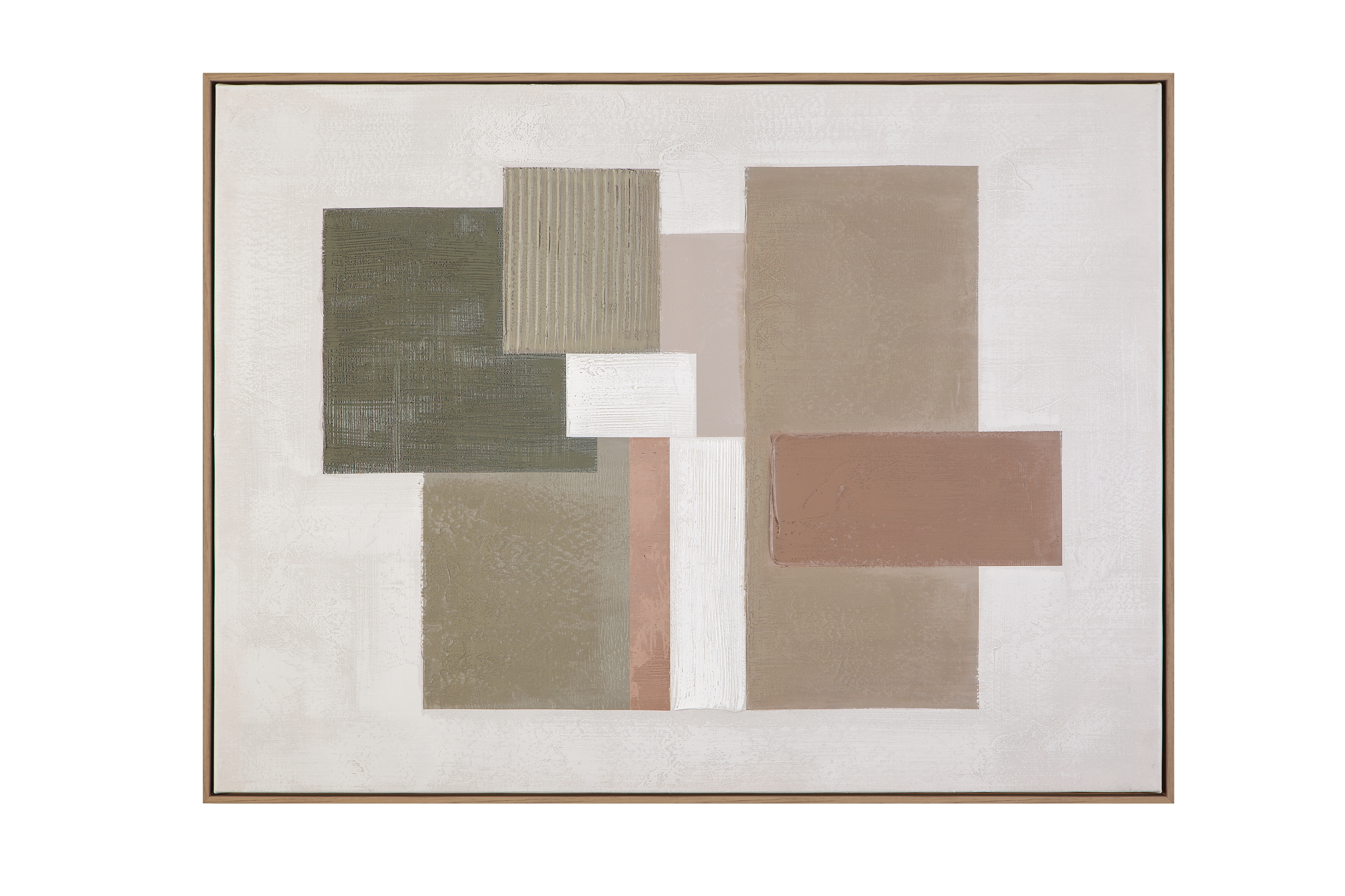 Verdant Structure Framed Canvas