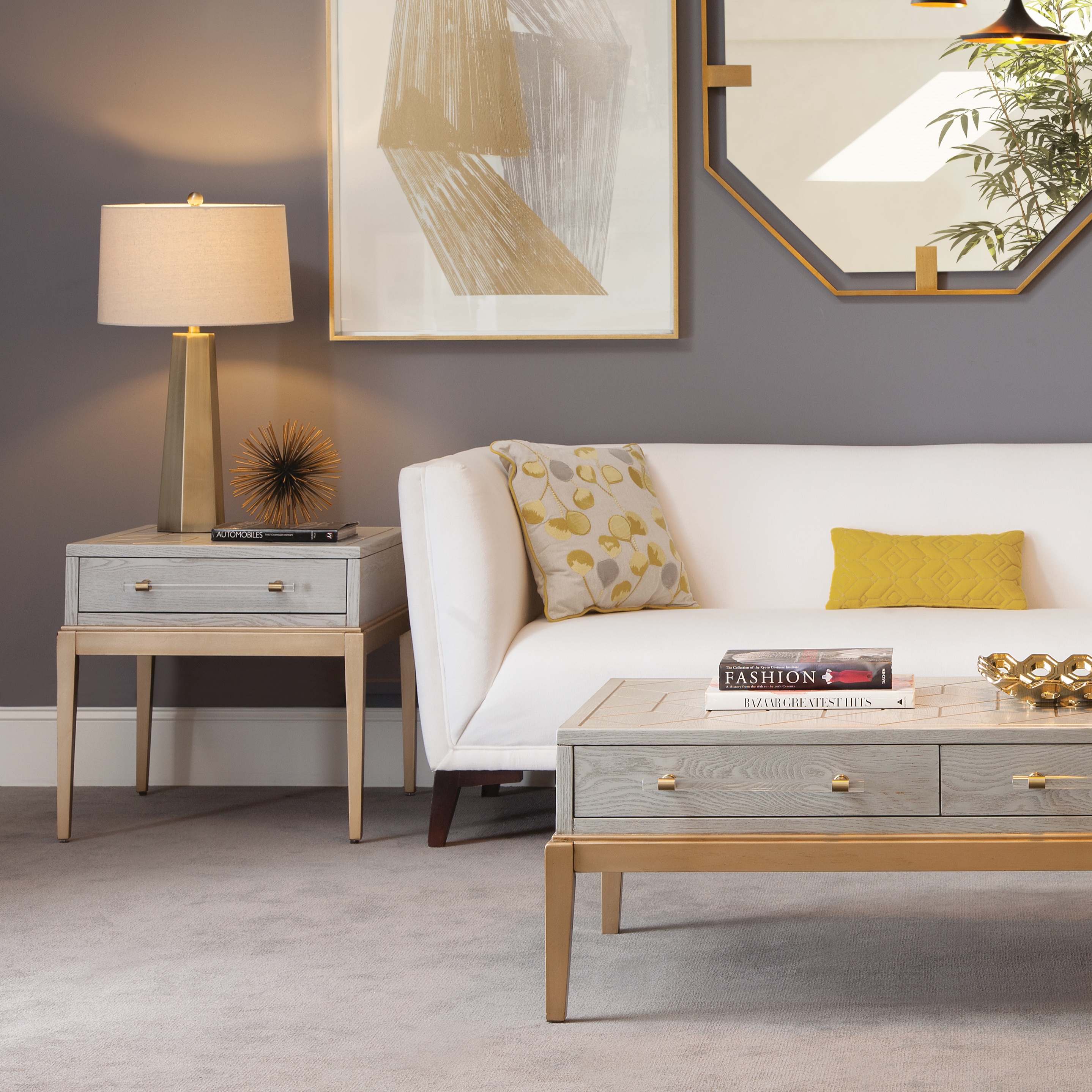 Perrine Wood Rectangular End Table