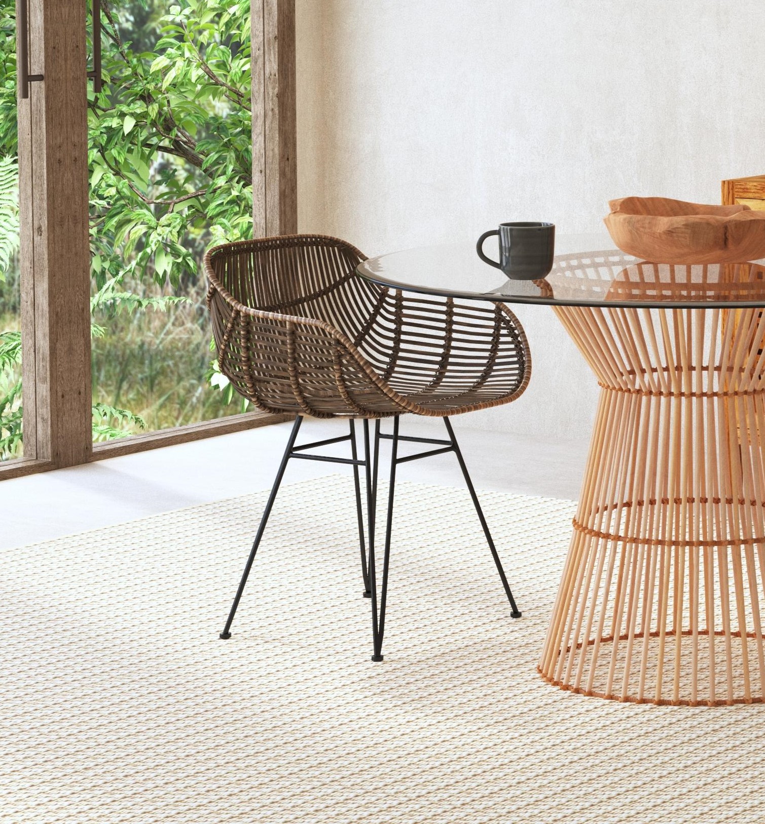 Ryanne Arm Dining Chair, 2 Per Box, Priced Each