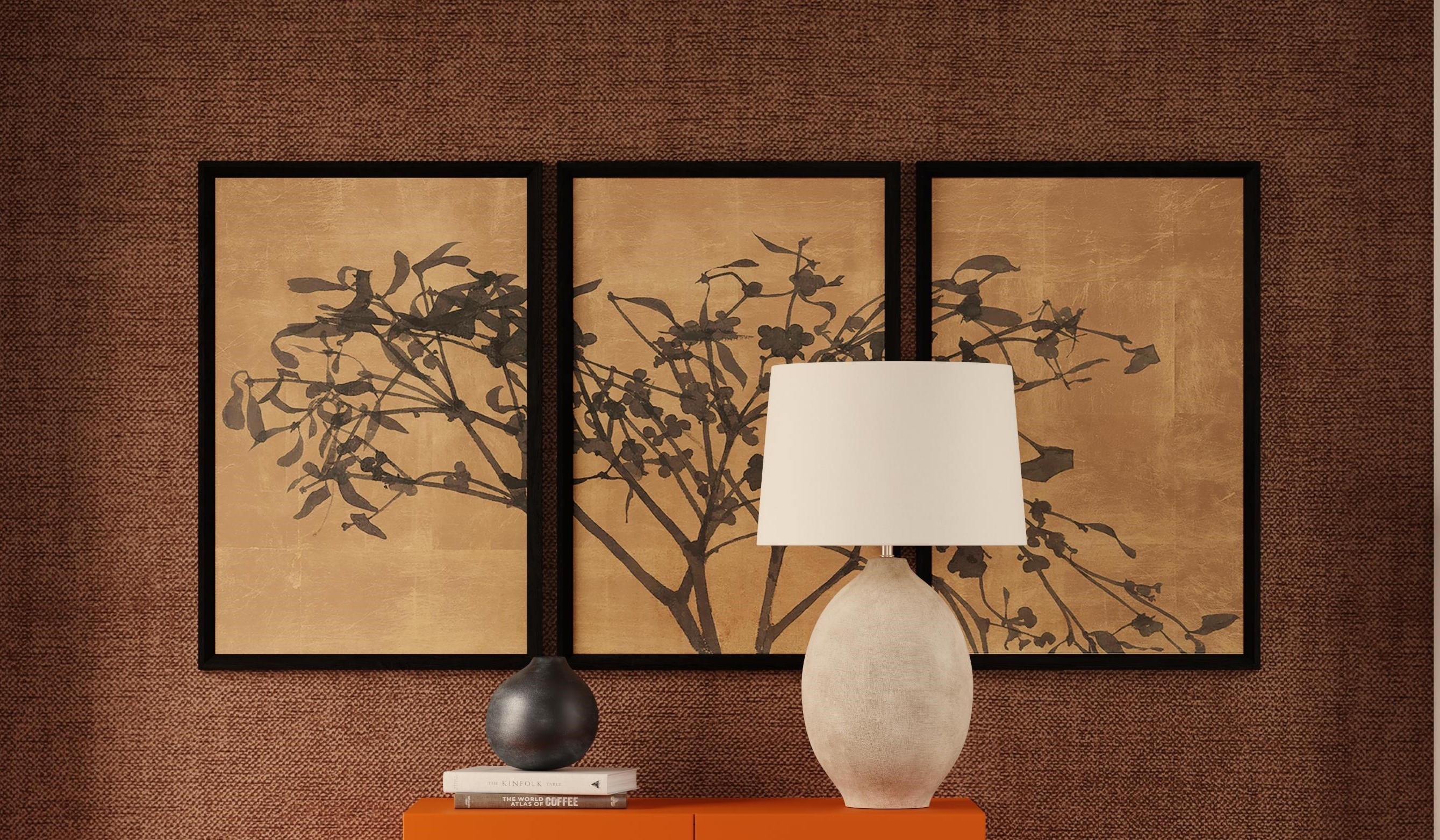 Tak Met Bloesem - Triptych Framed Print