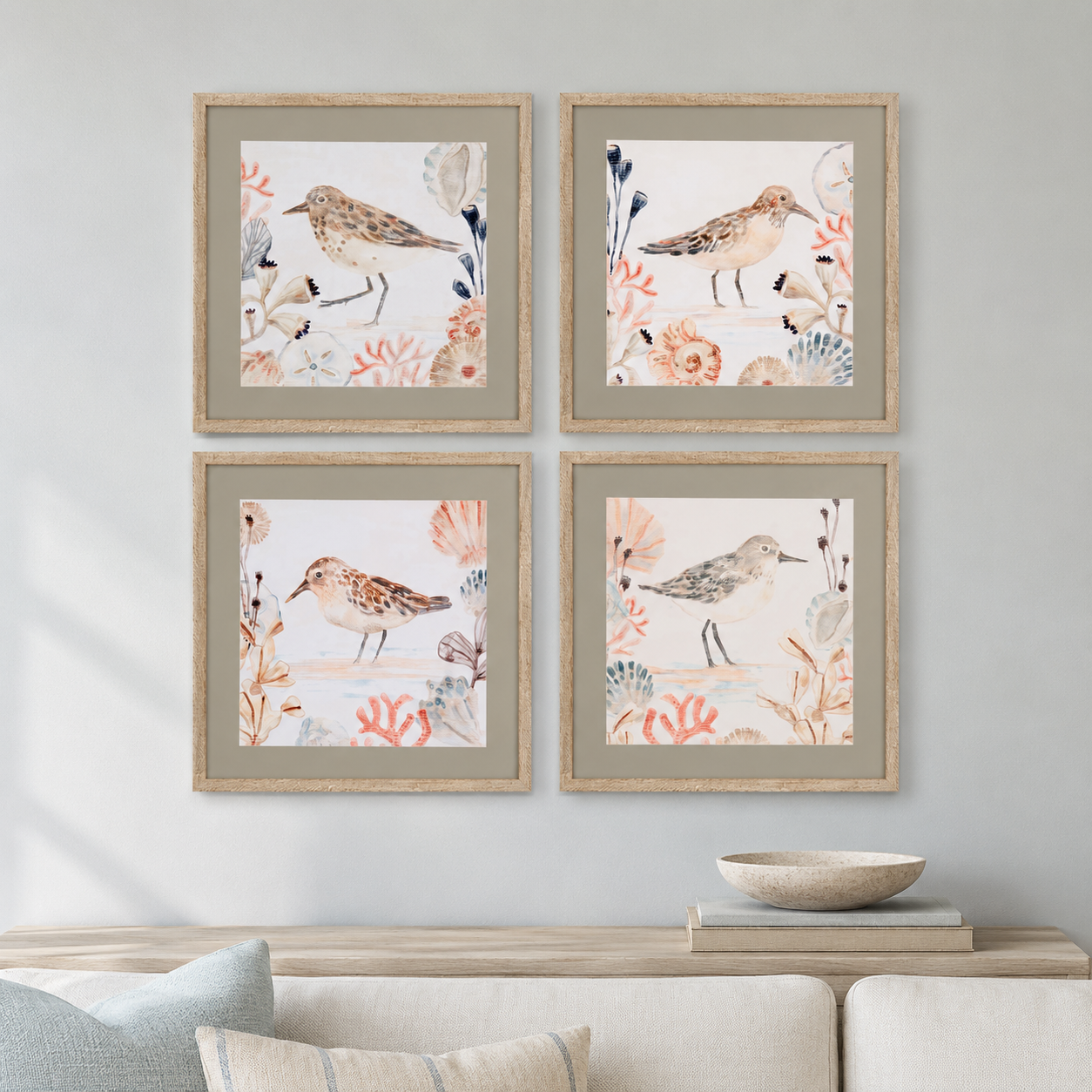 Shell Pipers III Framed Print