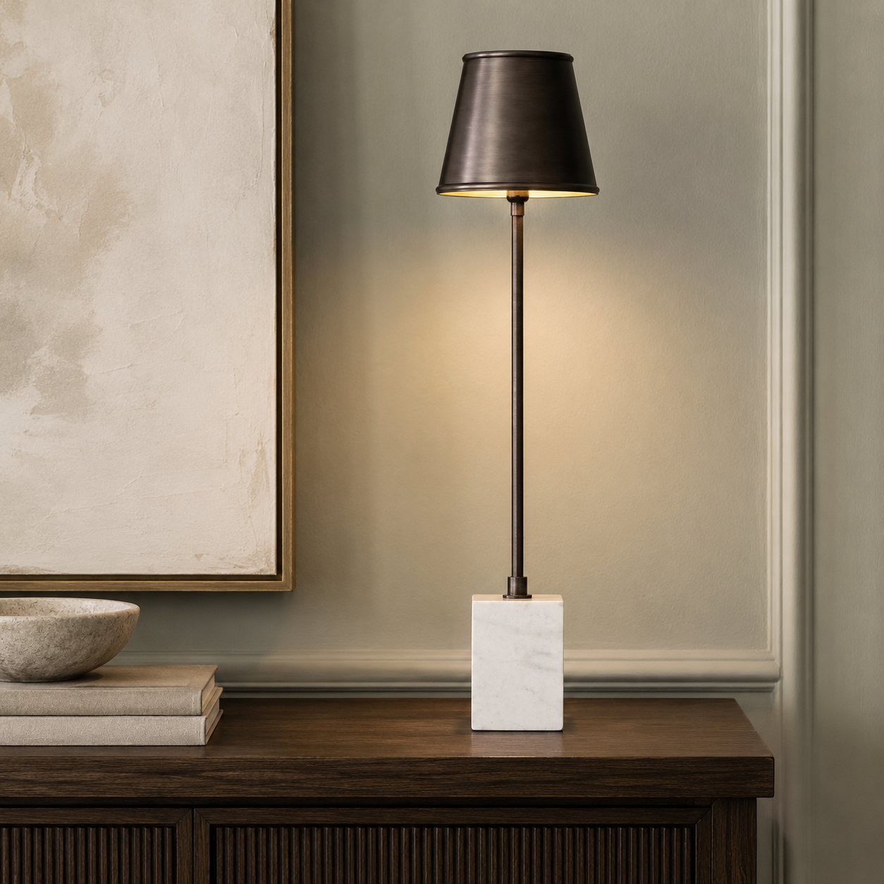 Gunmetal Table Lamp
