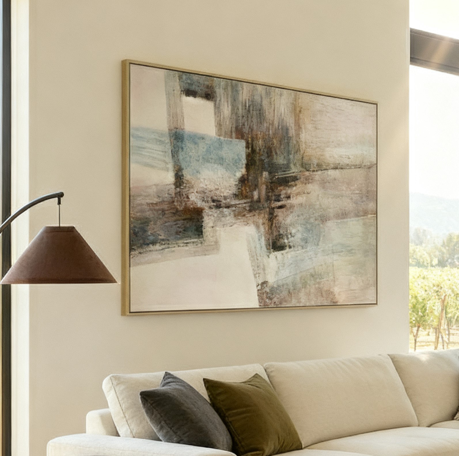 Quiet Structure Framed Canvas