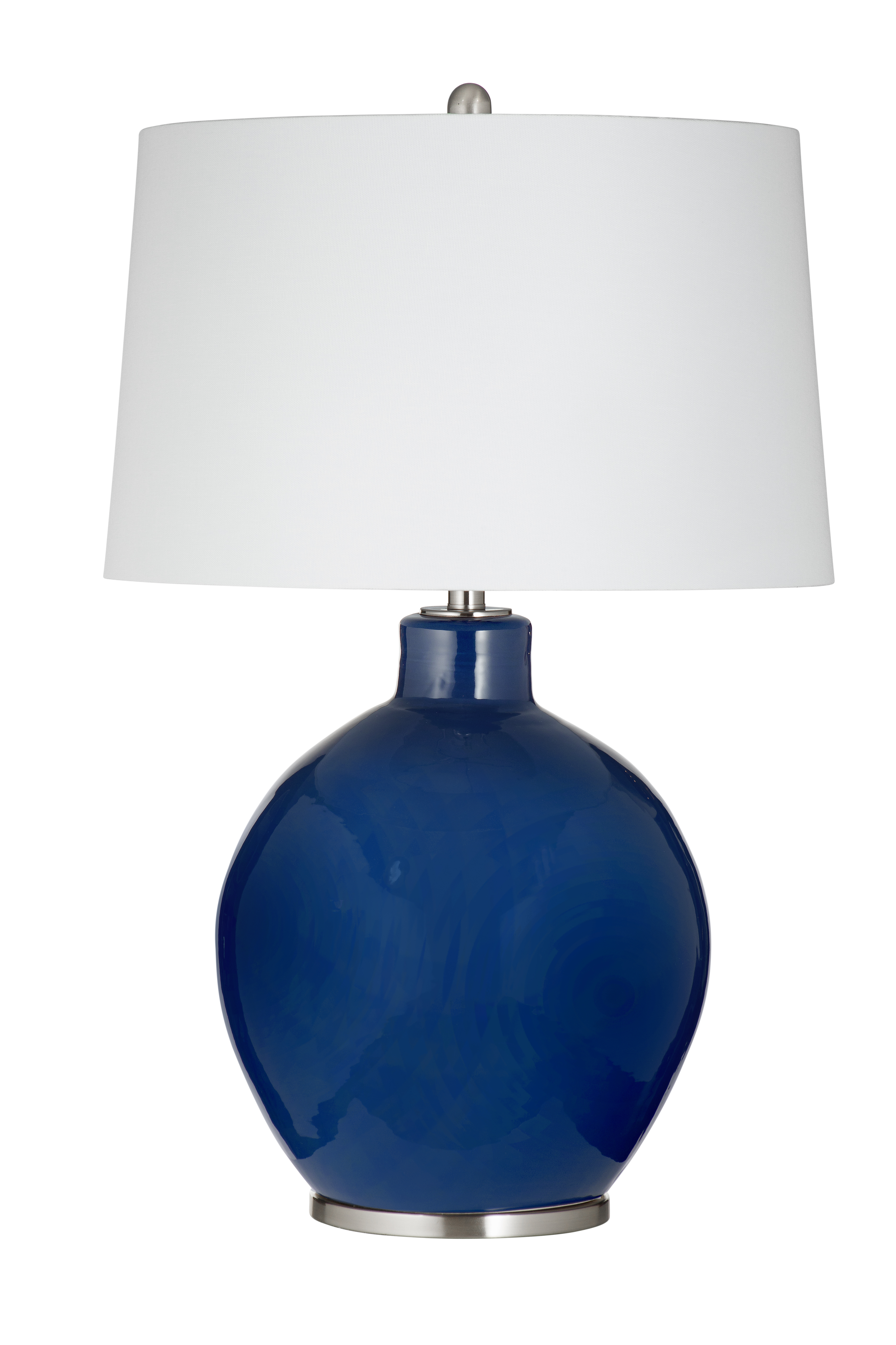 Navy Sphere Table Lamp