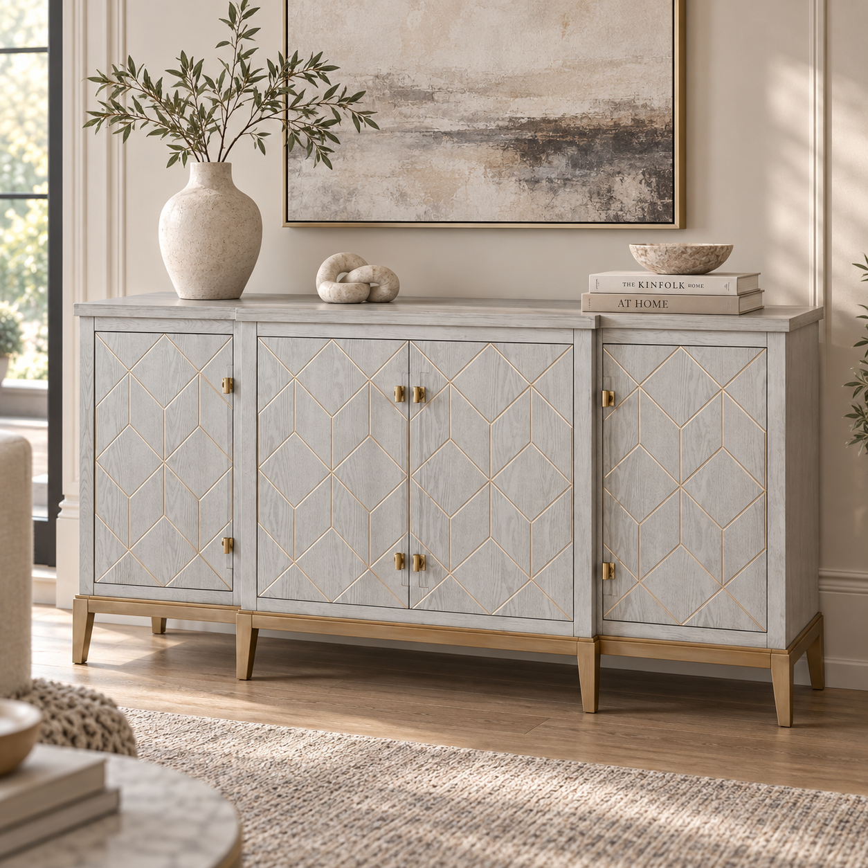 Perrine Four Door Cabinet