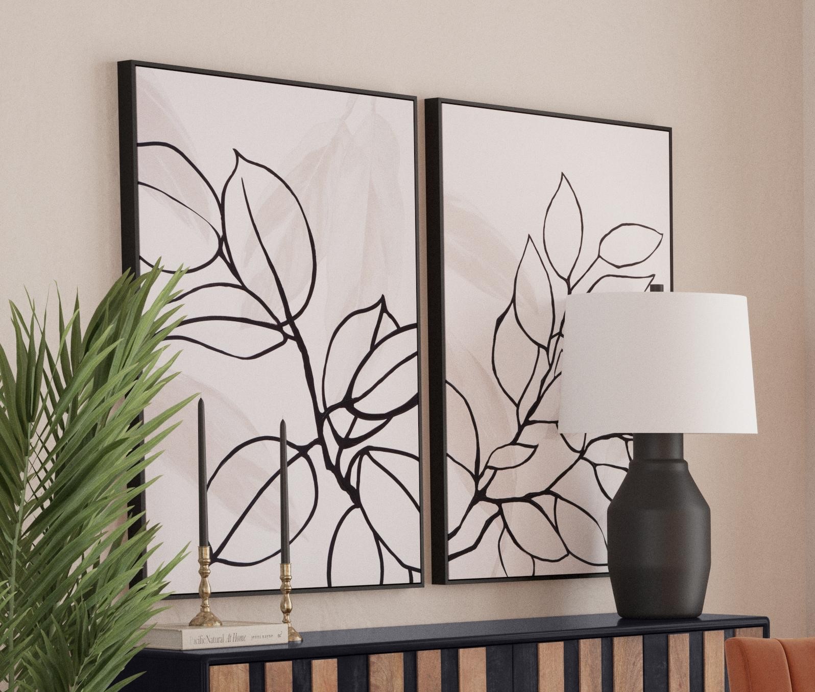 Harmony II Framed Canvas