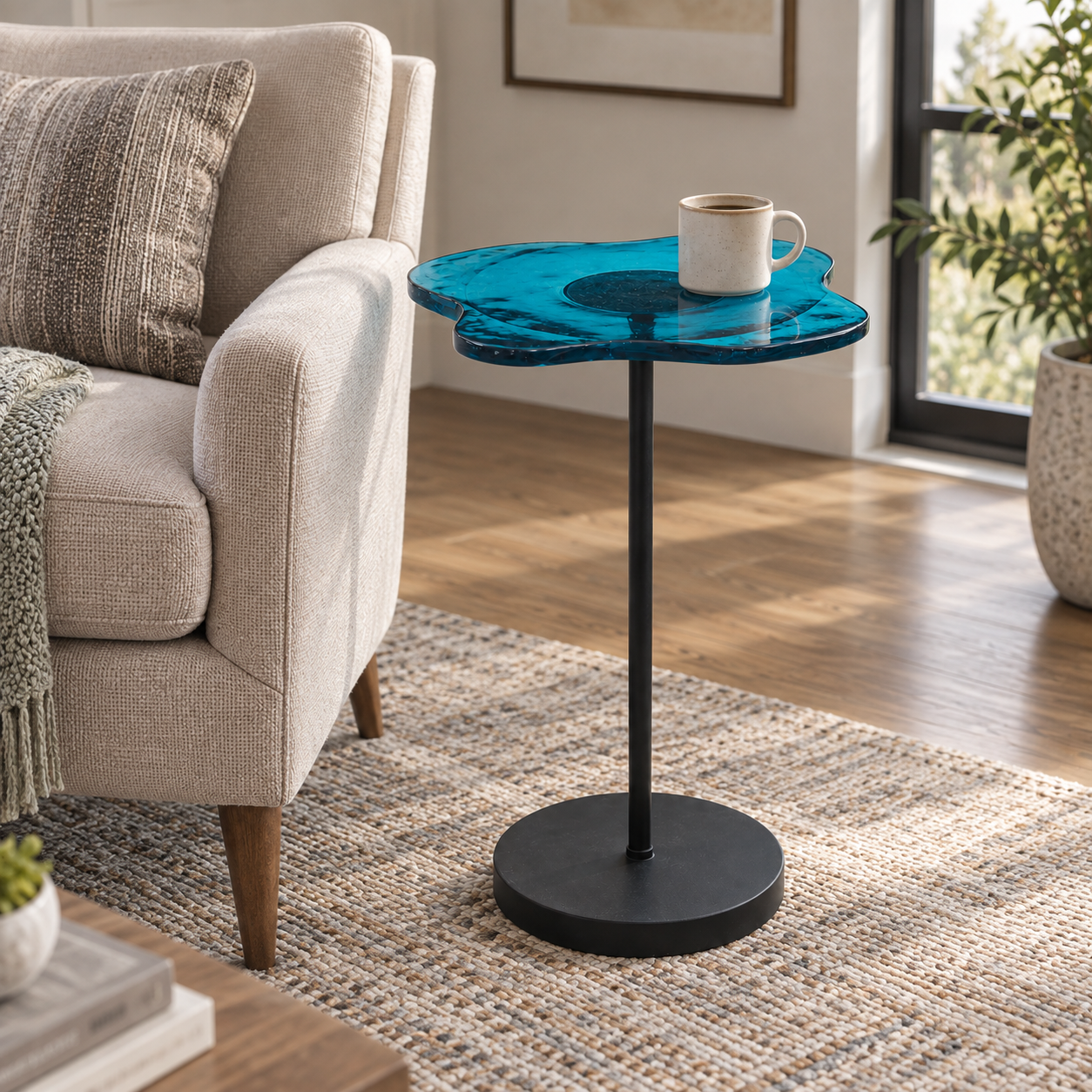 Elijah Accent Table - Blue