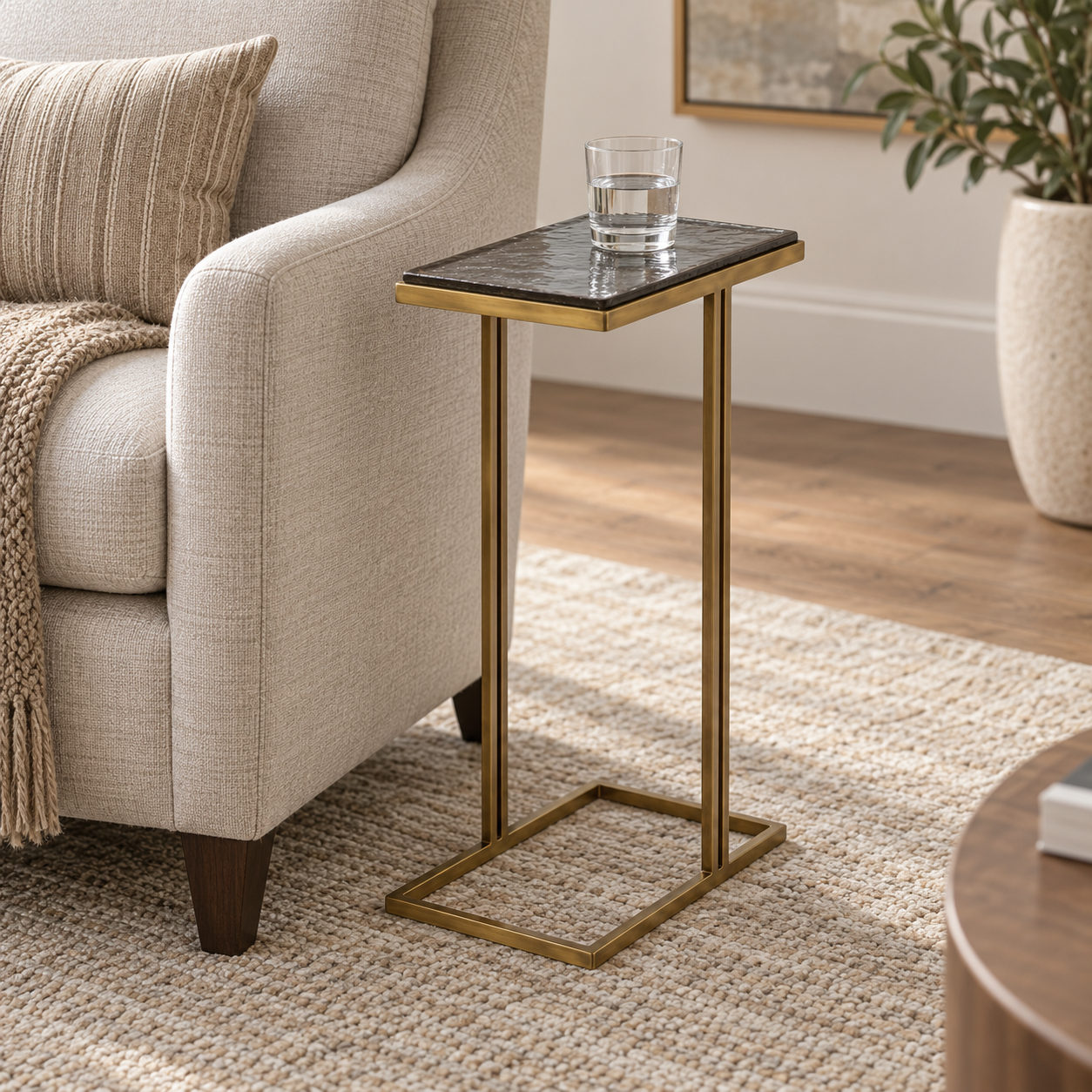 Cecilia Gold Accent Table