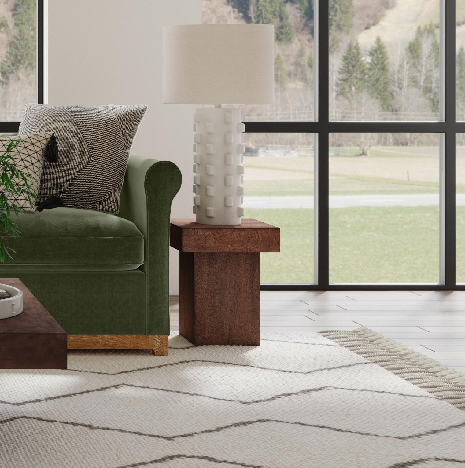 Padula Brown Oak Small End Table