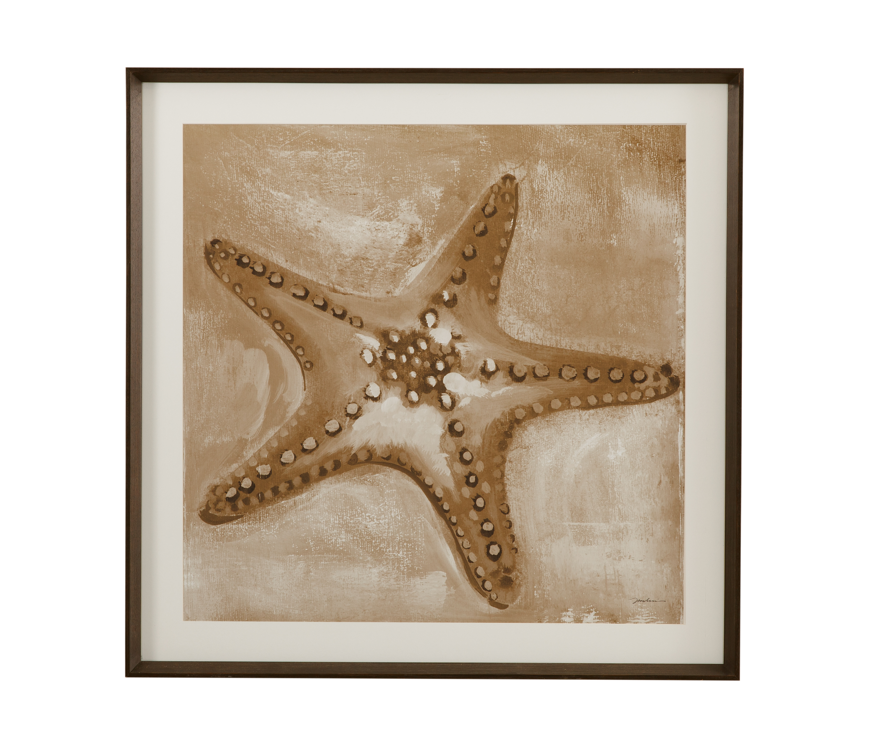 Neutral Starfish Framed Print