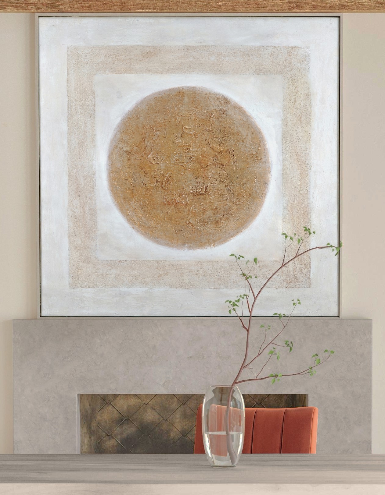 Central Framed Canvas