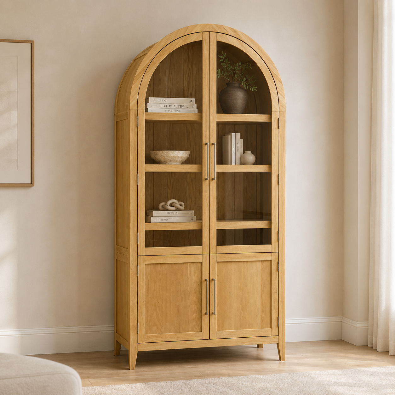 Fynn Blonde Display Cabinet