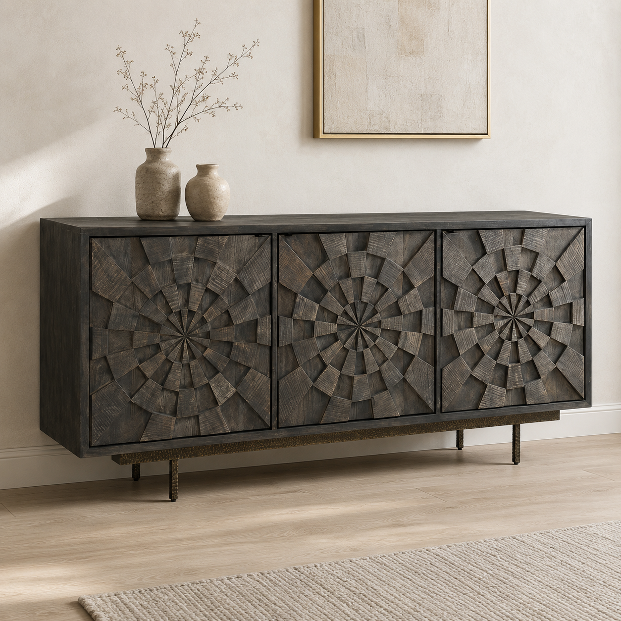 Bates Three Door Cabinet