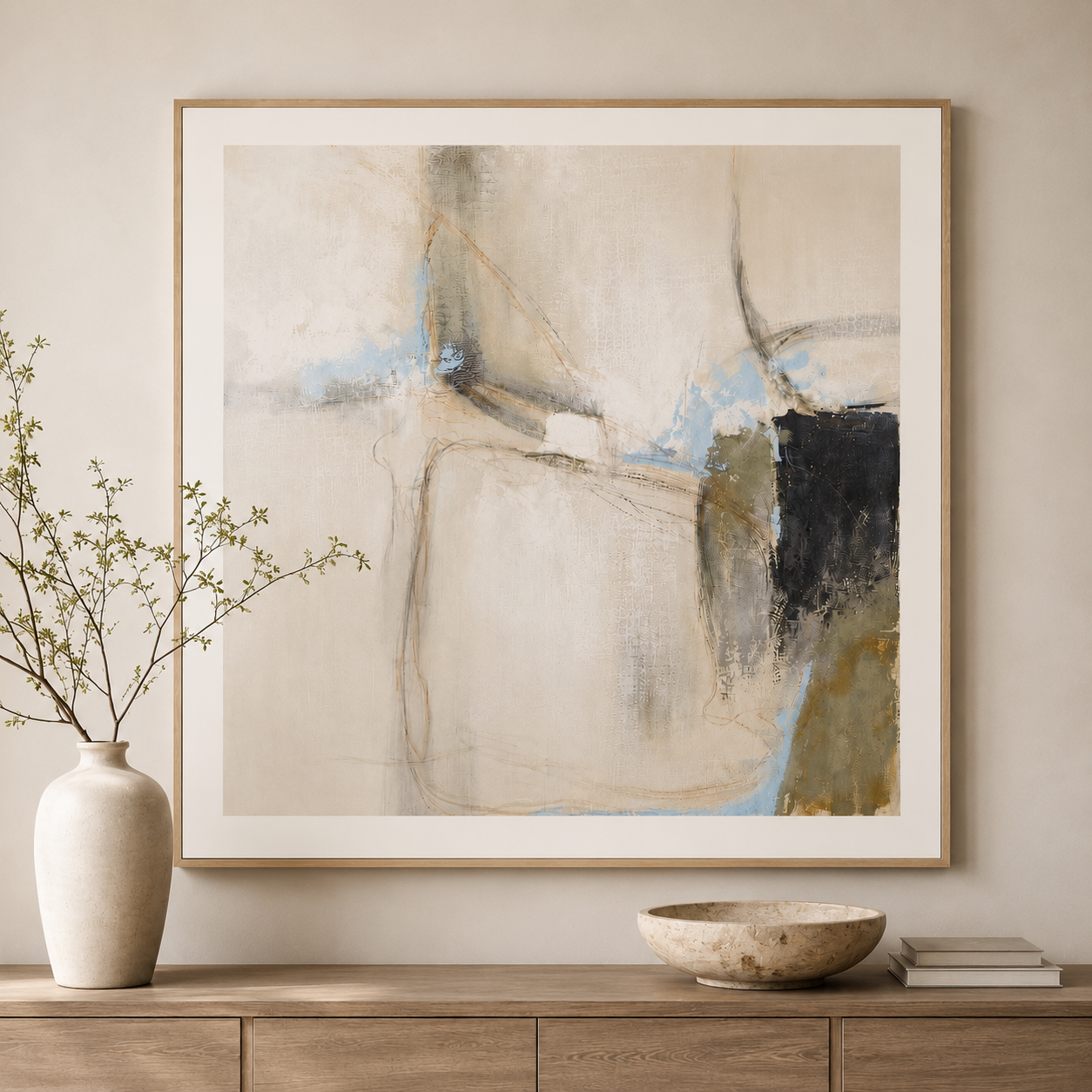 Shifting Horizons Framed Canvas