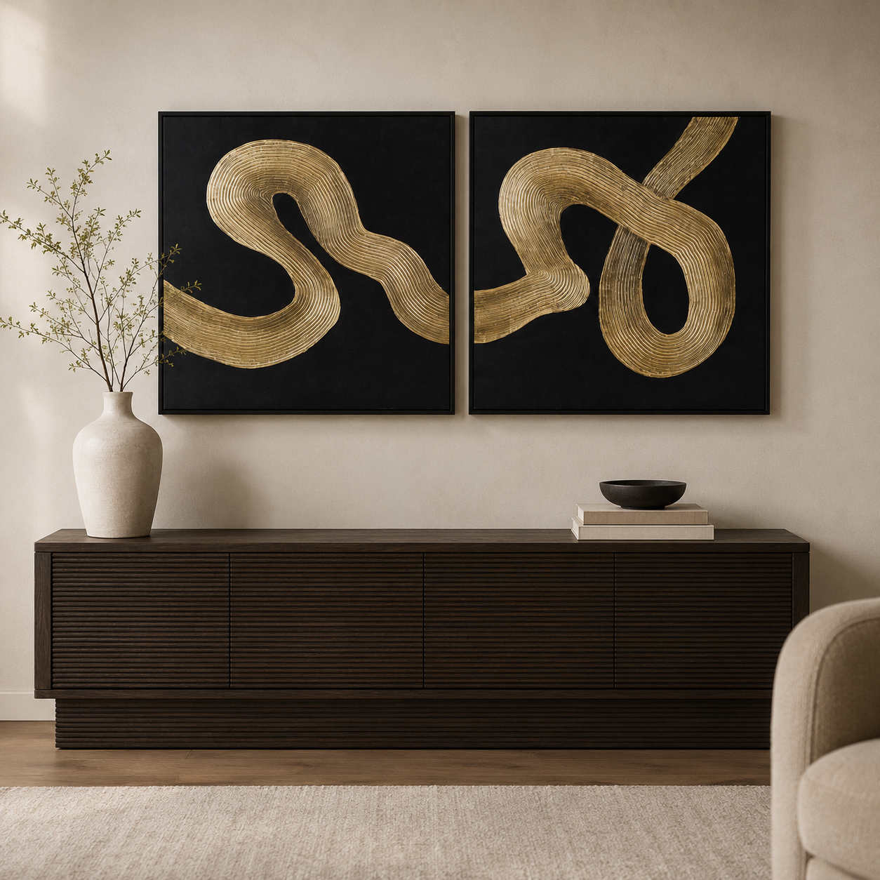 Connected Framed Canvas s/2