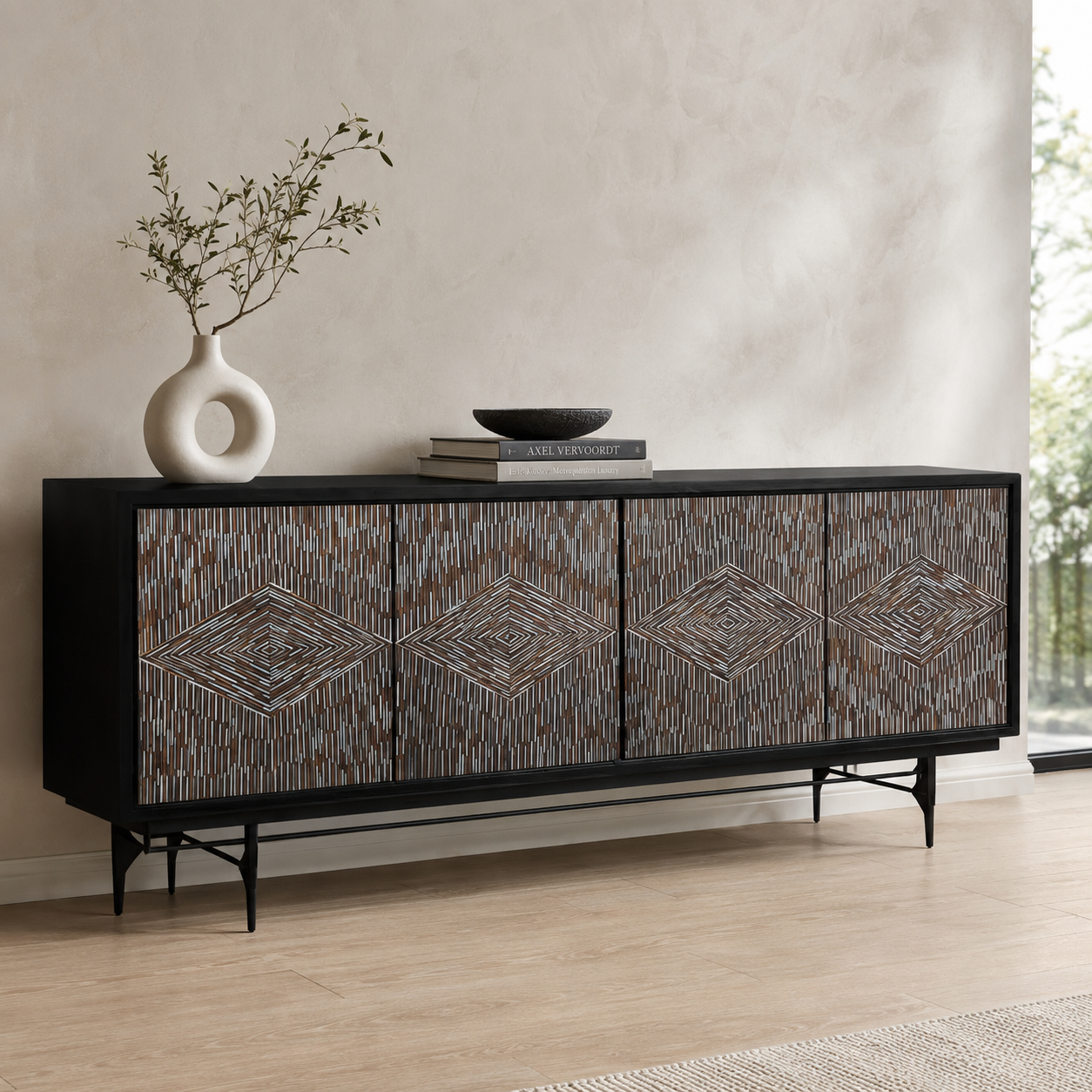 Andreas Four Door Cabinet