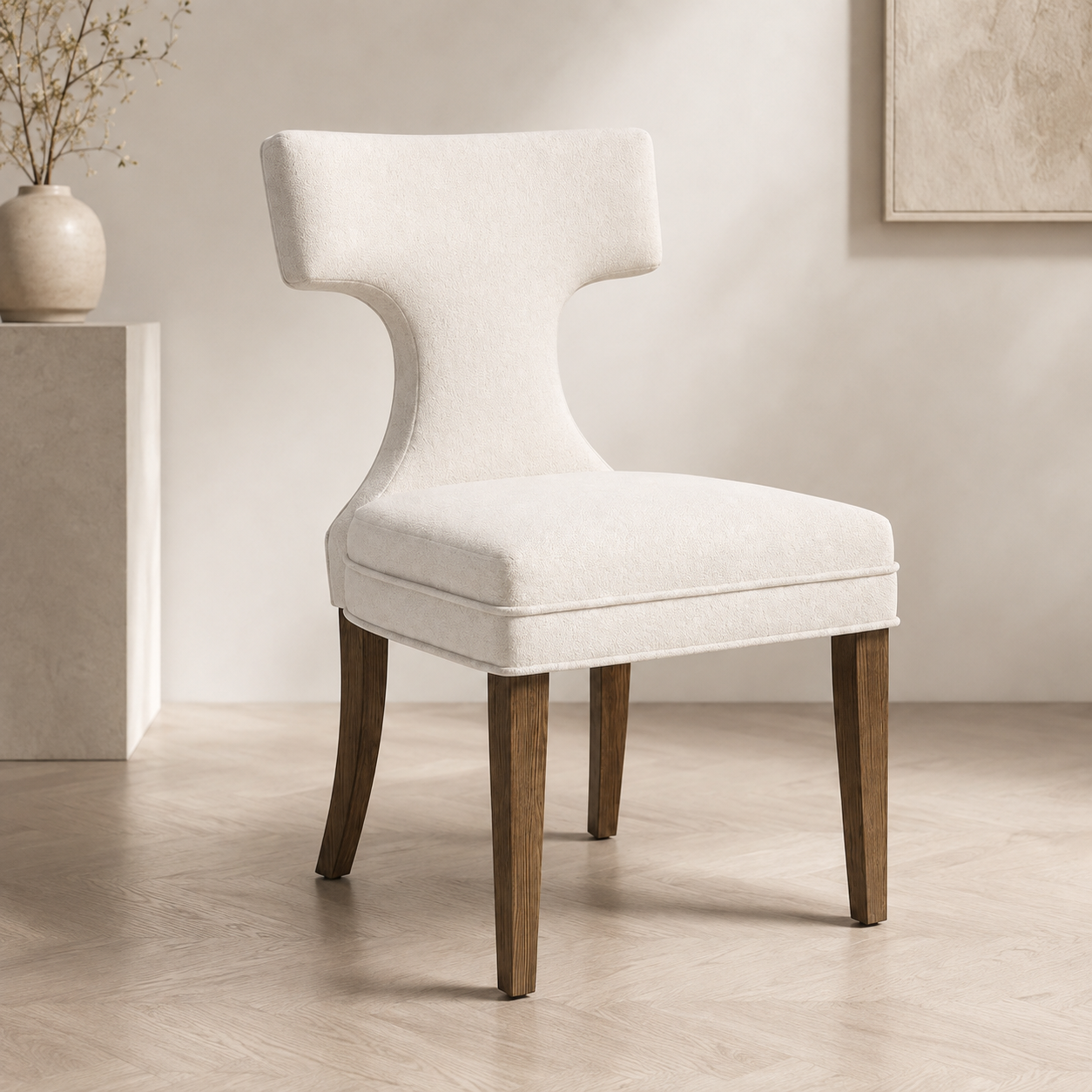 Oliver Cream Dining Chair, 2 Per Box, Priced Each