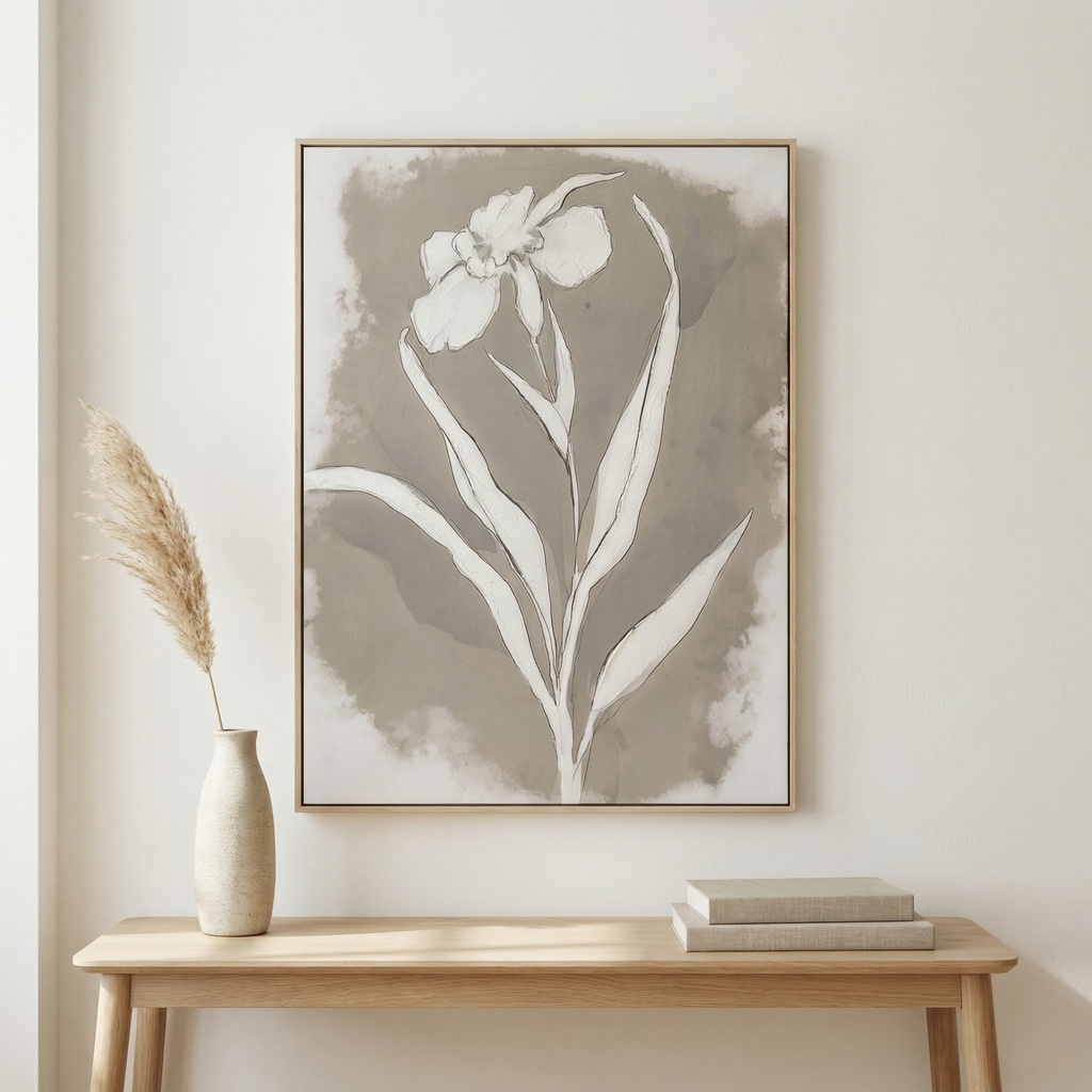 Serene Botanical I Framed Canvas