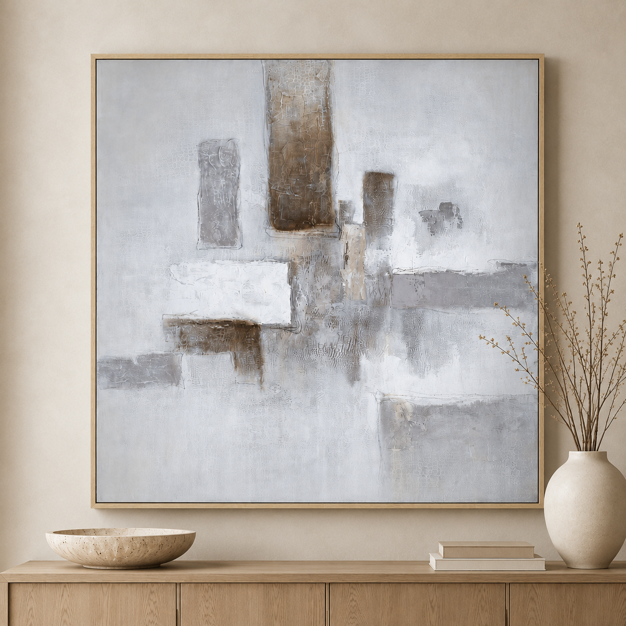 Urban Stillness Framed Canvas