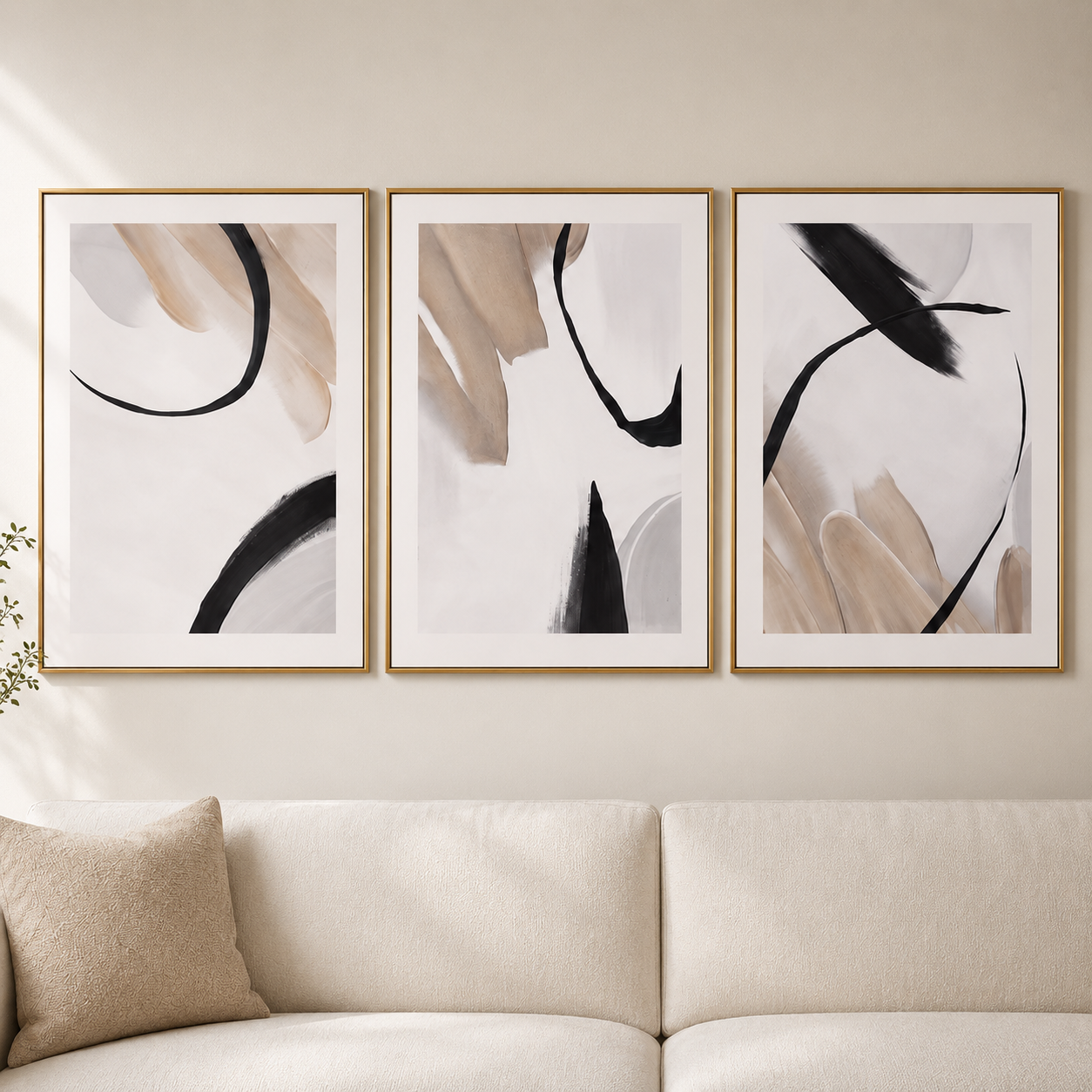 Eartha Framed Canvas s/3