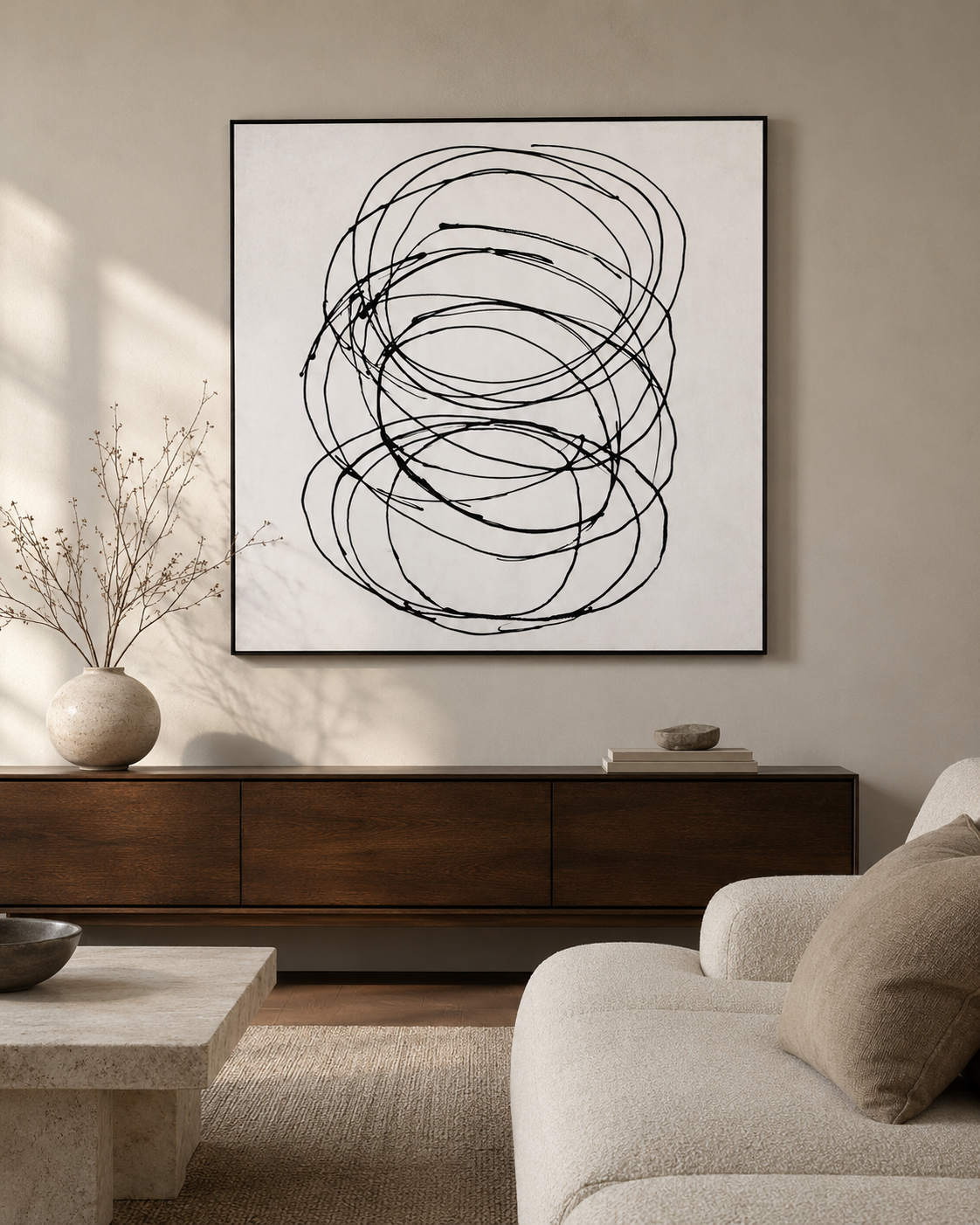 Radii Framed Canvas