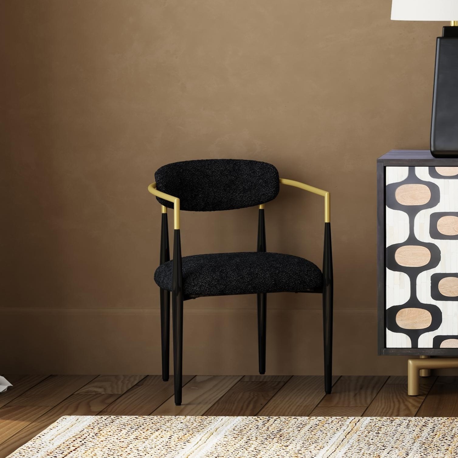 Jenson Black Dining Chair, 2 Per Box, Priced Each