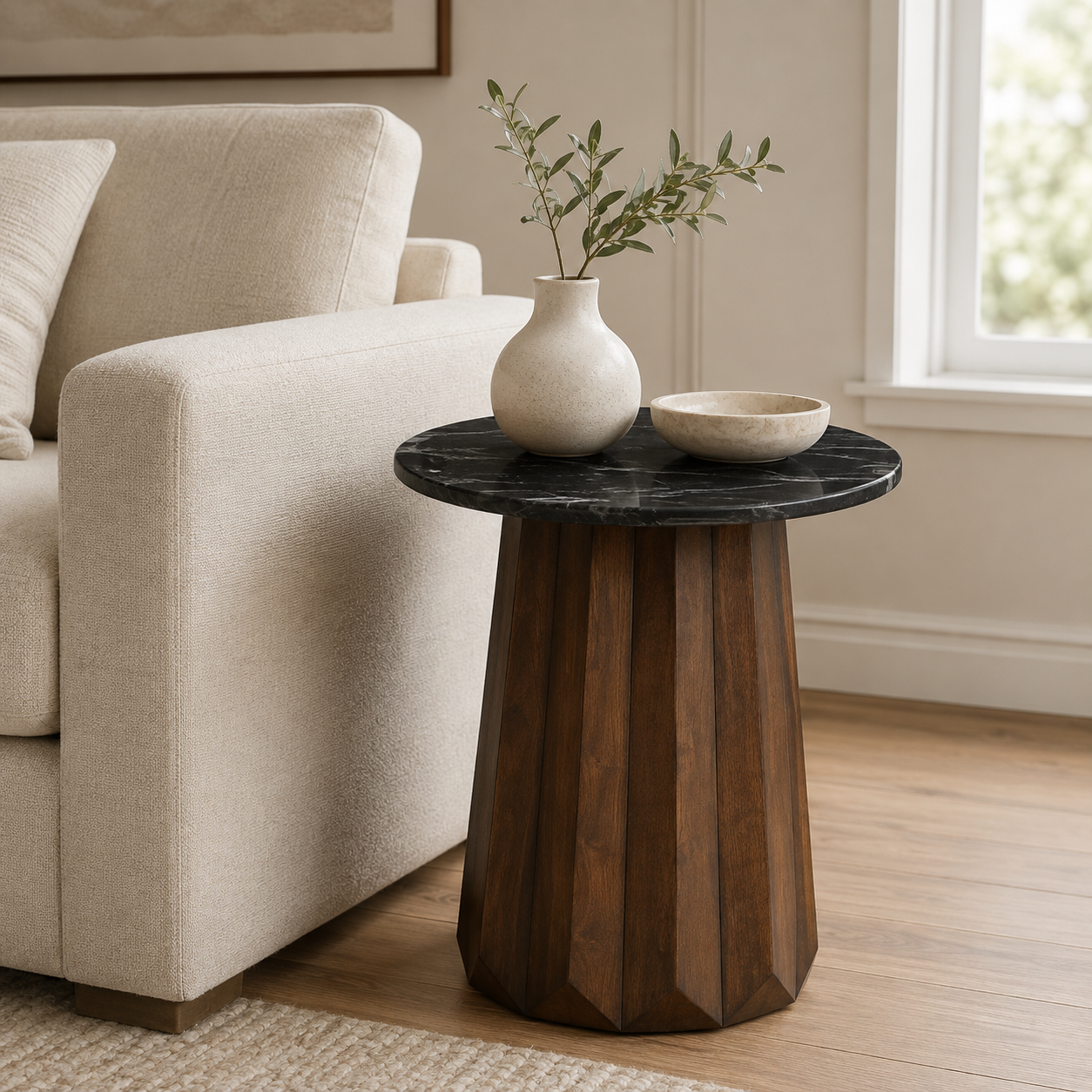 Jennings Round End Table