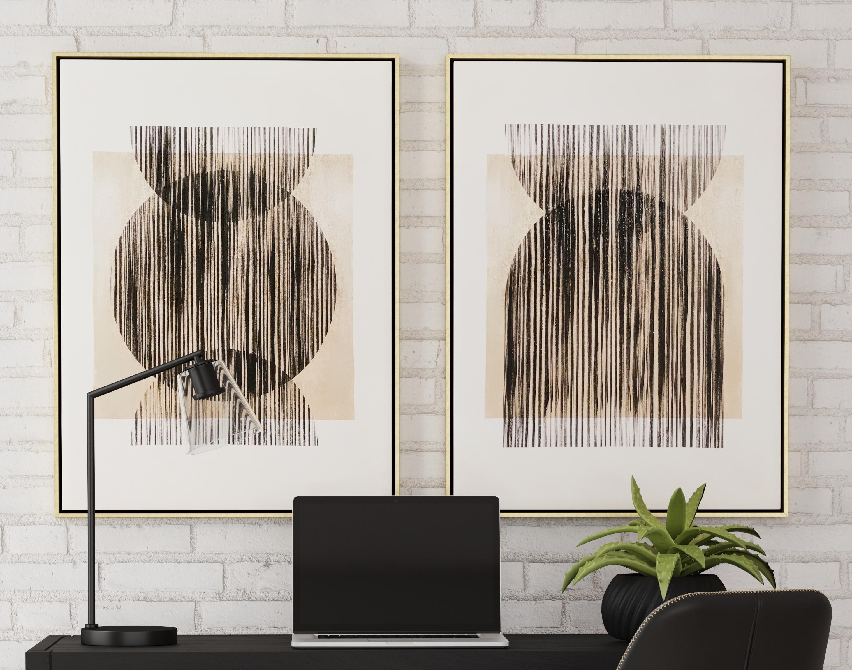 Together Framed Canvas s/2